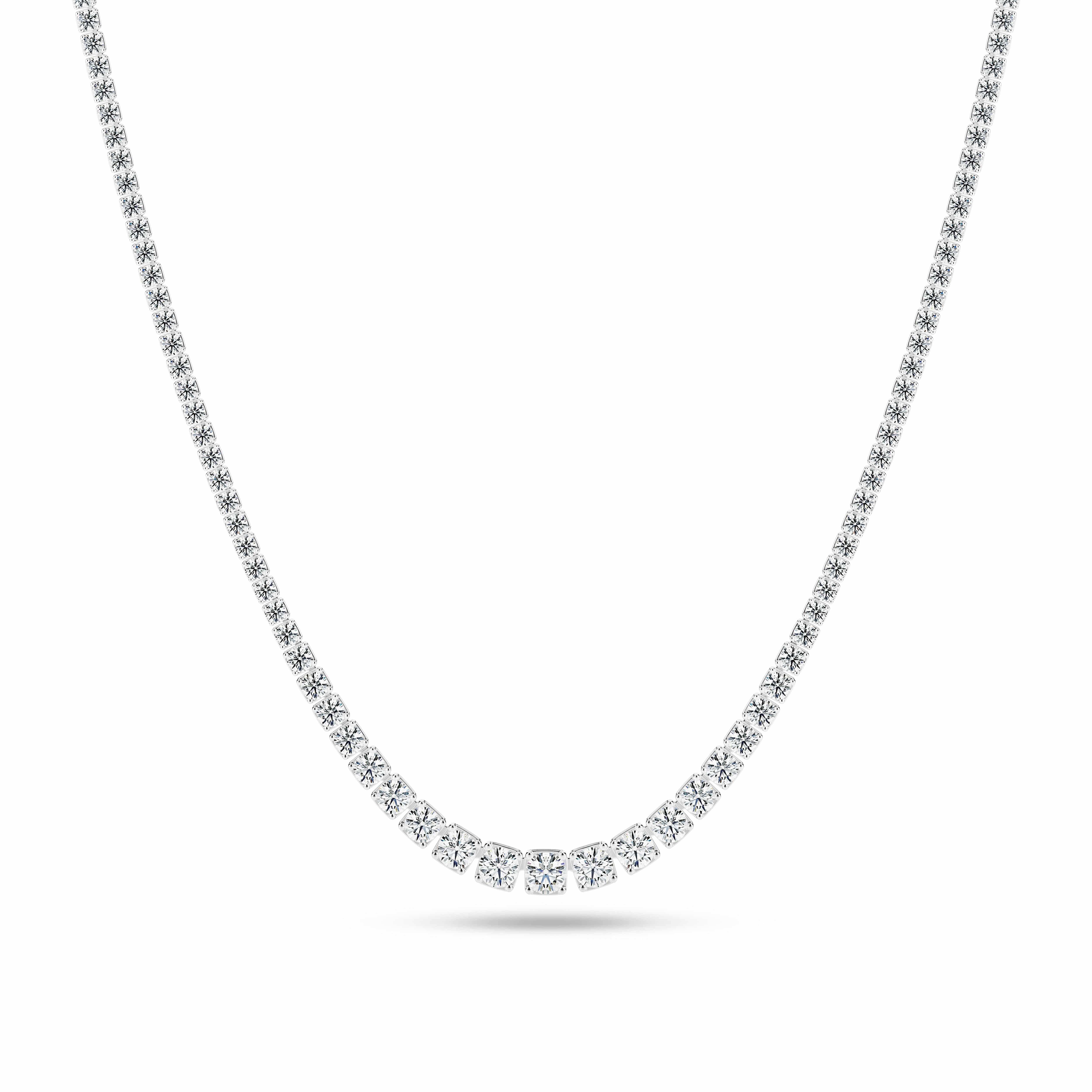 Sif Jakobs Halskæder Diamante tennis altro halskæde 11,45 carat - 14 karat hvidguld SJ-N2875-WD-WG