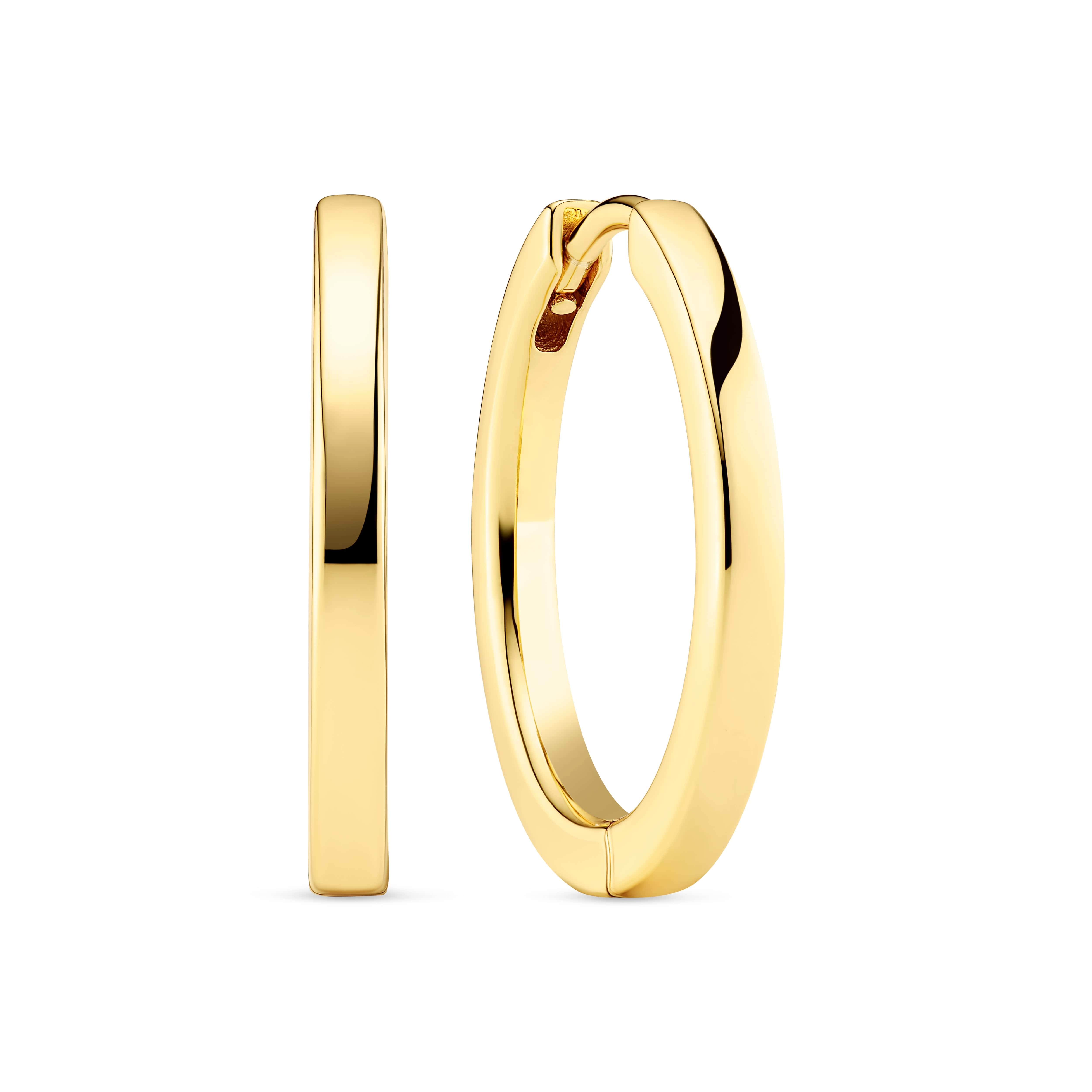 Sif Jakobs Øreringe ELLERA PIANURA ØRERINGE GRANDE FORGYLDT sj-e12020-sg