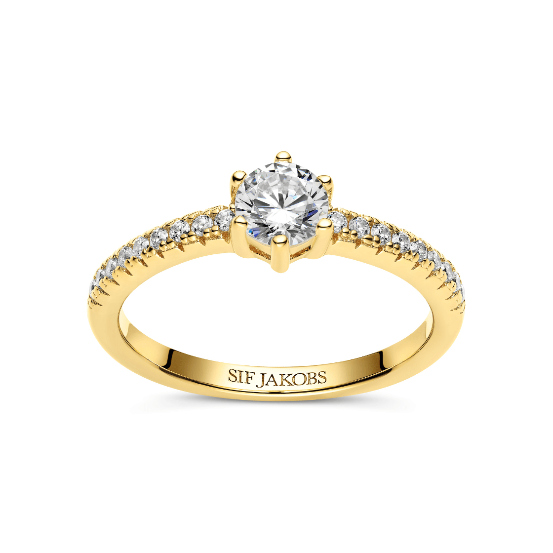 Sif Jakobs Ringe Ellera uno grande ring - forgyldt