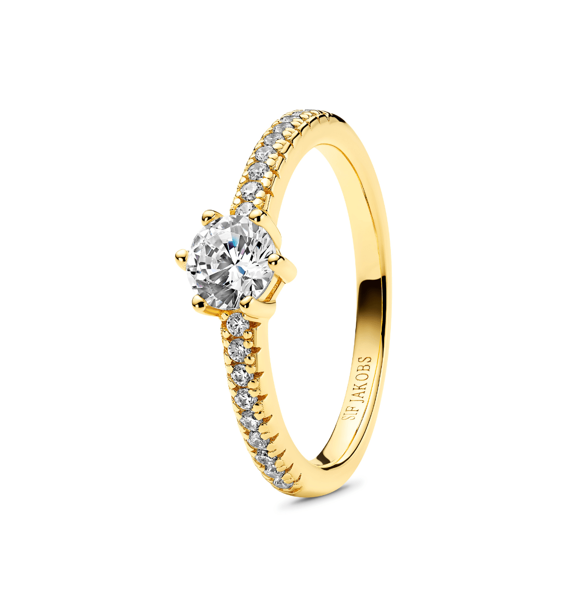 Sif Jakobs Ringe Ellera uno grande ring - forgyldt