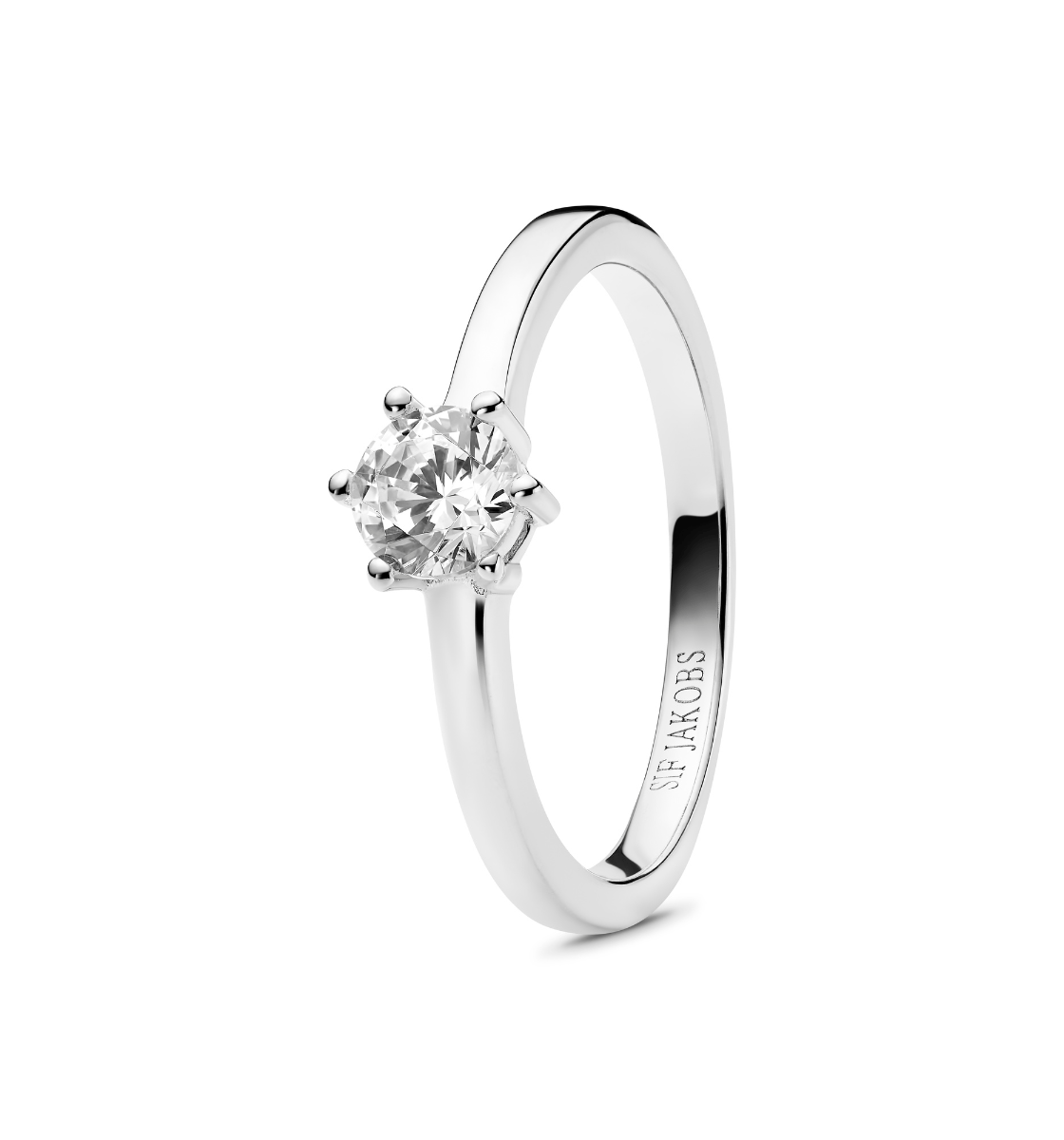 Sif Jakobs Ringe Ellera uno pianura grande ring - sølv