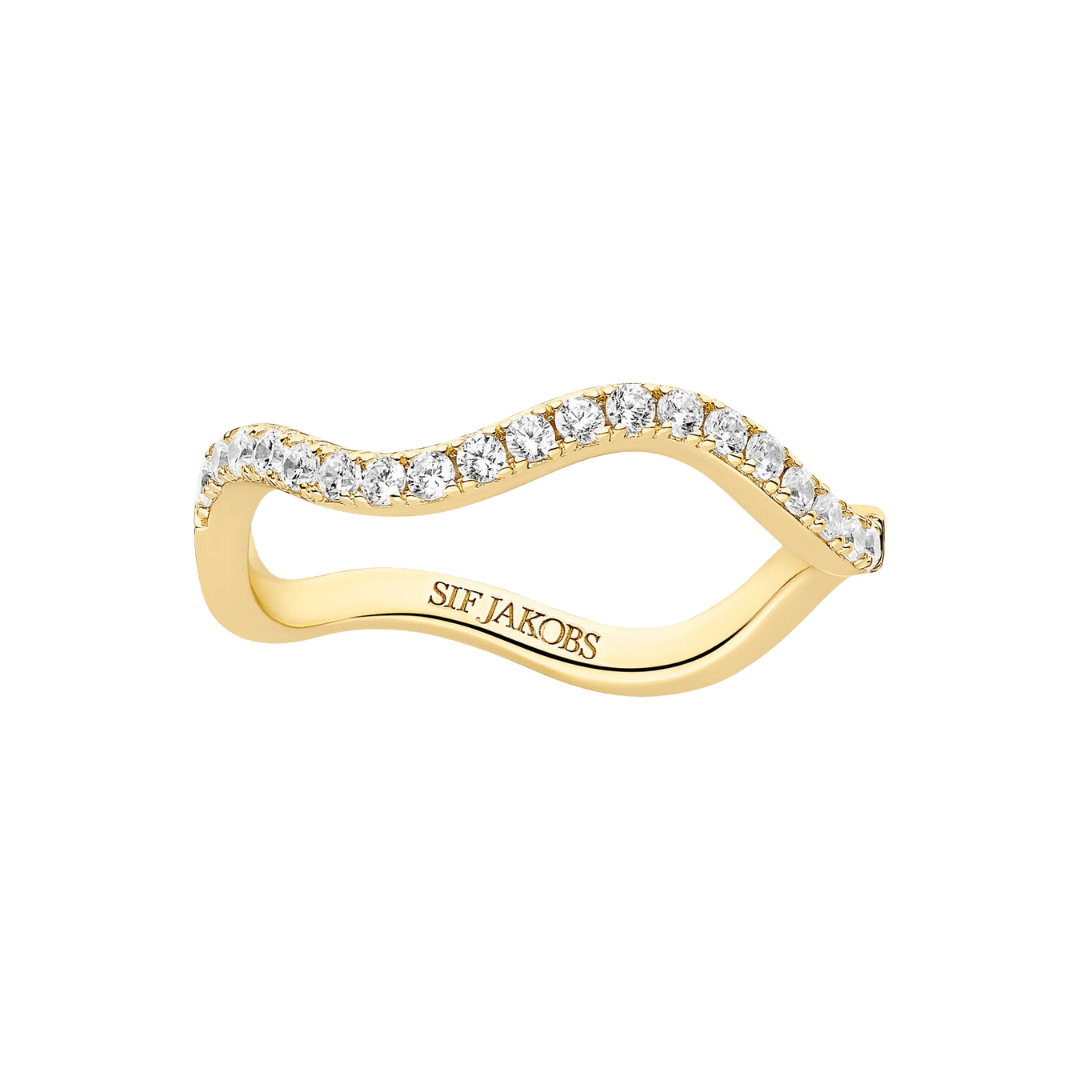 Sif Jakobs Ringe Ellera waves ring - forgyldt