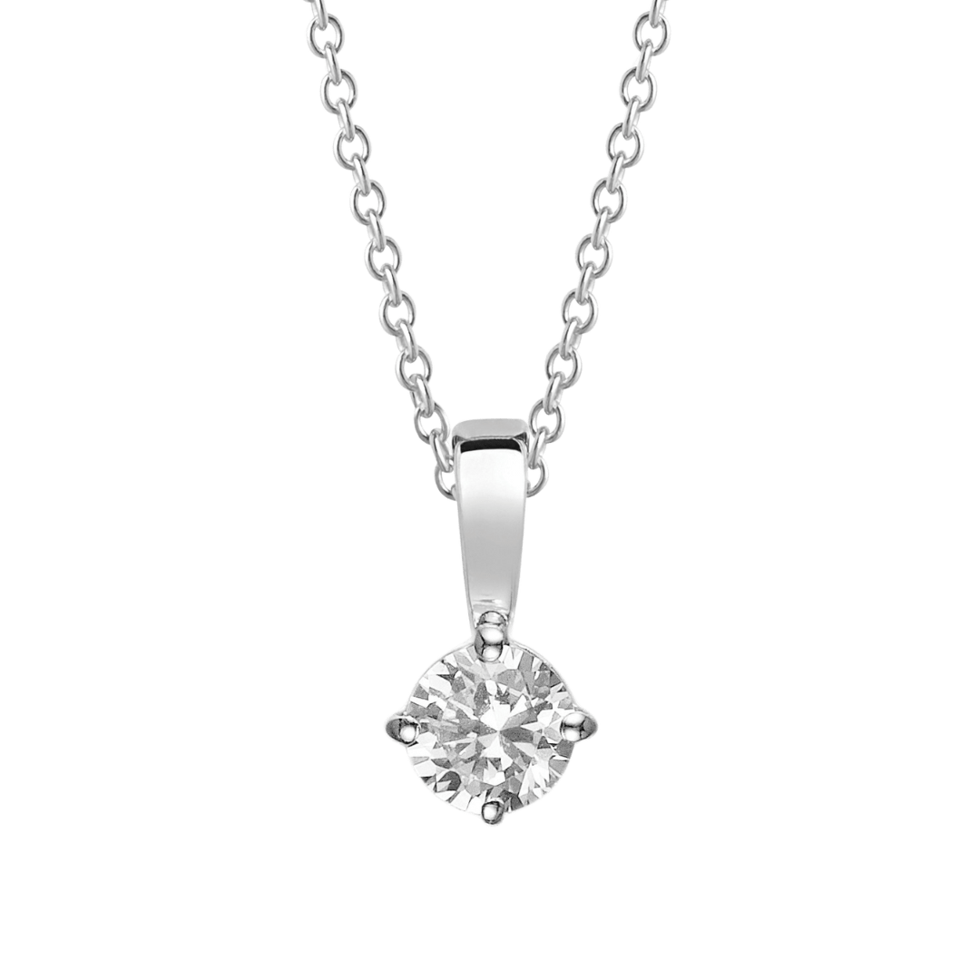 Sif Jakobs Halskæder Princess halskæde - sølv SJ-P6MMRD-CZ/45