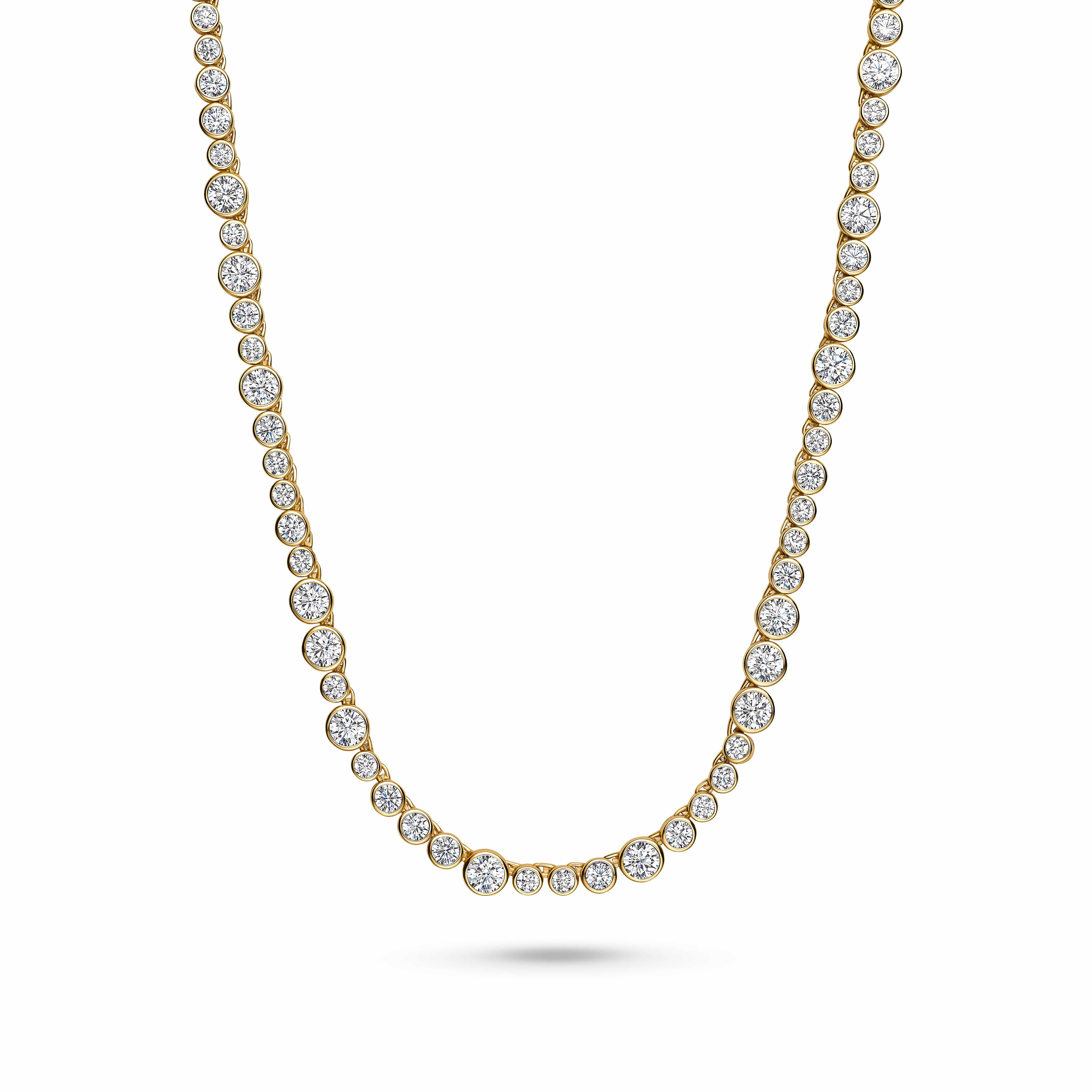 Sif Jakobs Halskæder SARDINIEN ALTRO halskæde med hvide zirkoner - FORGYLDT SJ-N2775-CZ-YG