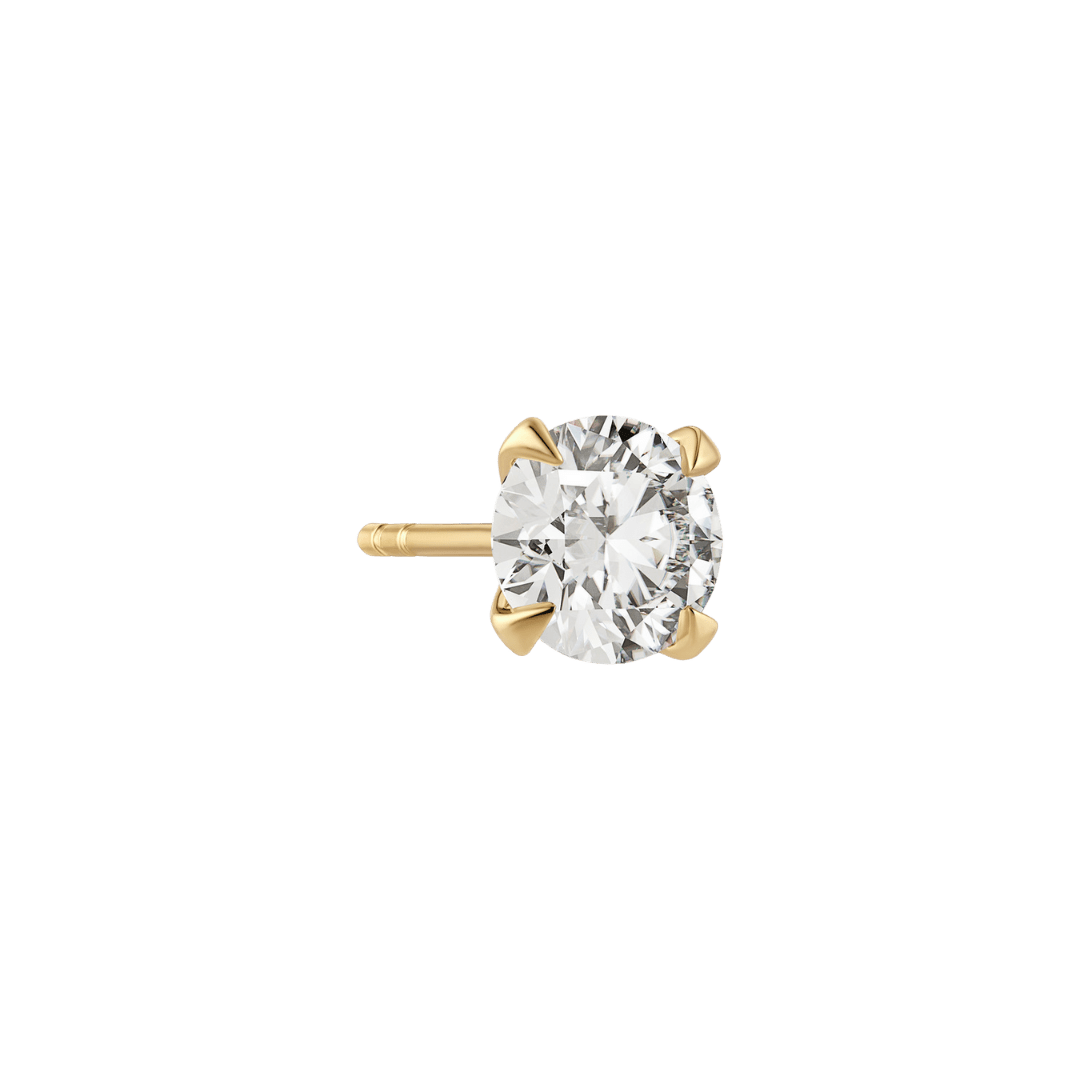 Sif Jakobs Øreringe Enkelt Venice Grande ørering med labgrown diamanter - 14K SJ-E2503-WD-YG-1