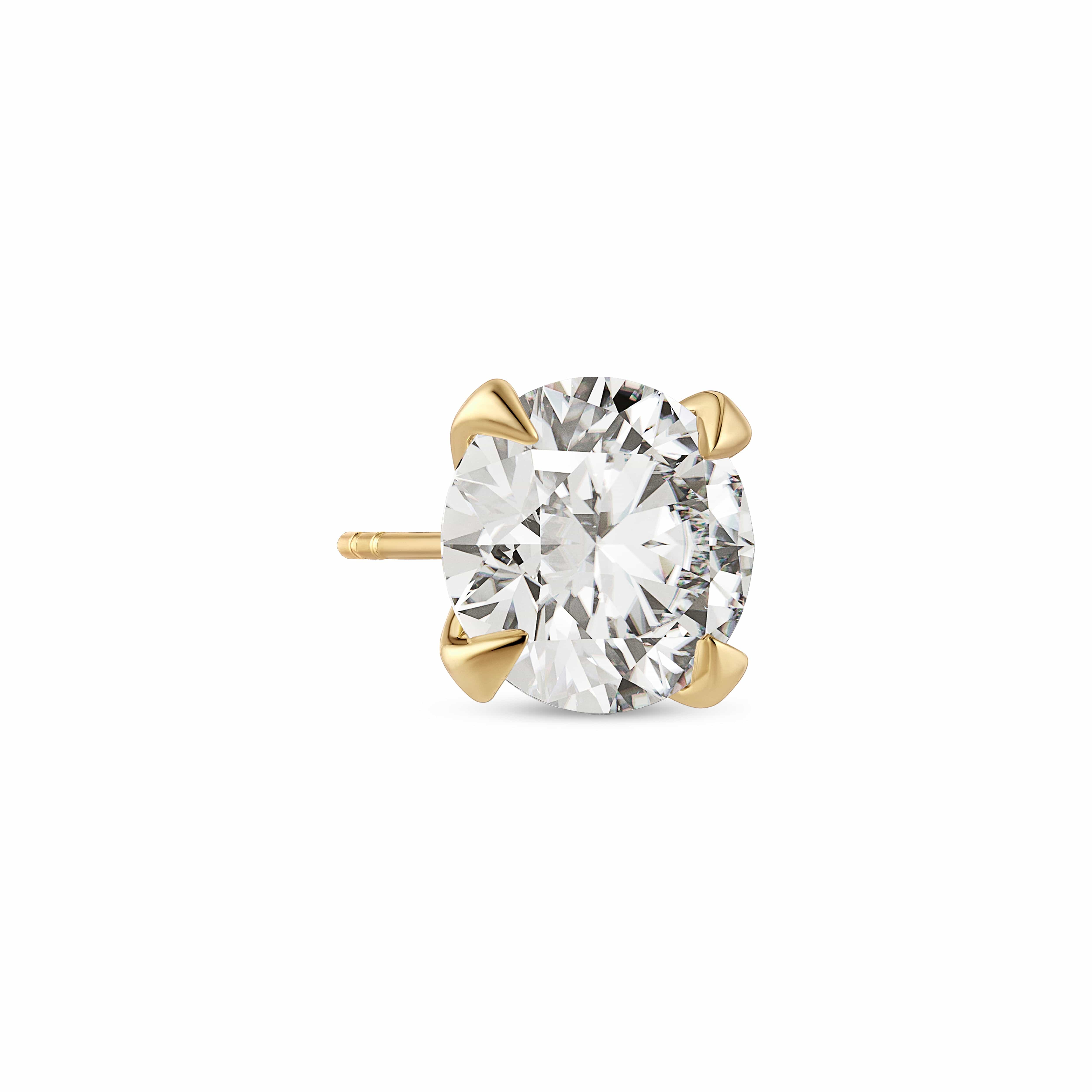 Sif Jakobs Øreringe Venice Solitaire diamantøreringe 3,00 carat - 14 karat guld SJ-E2506-WD-YG