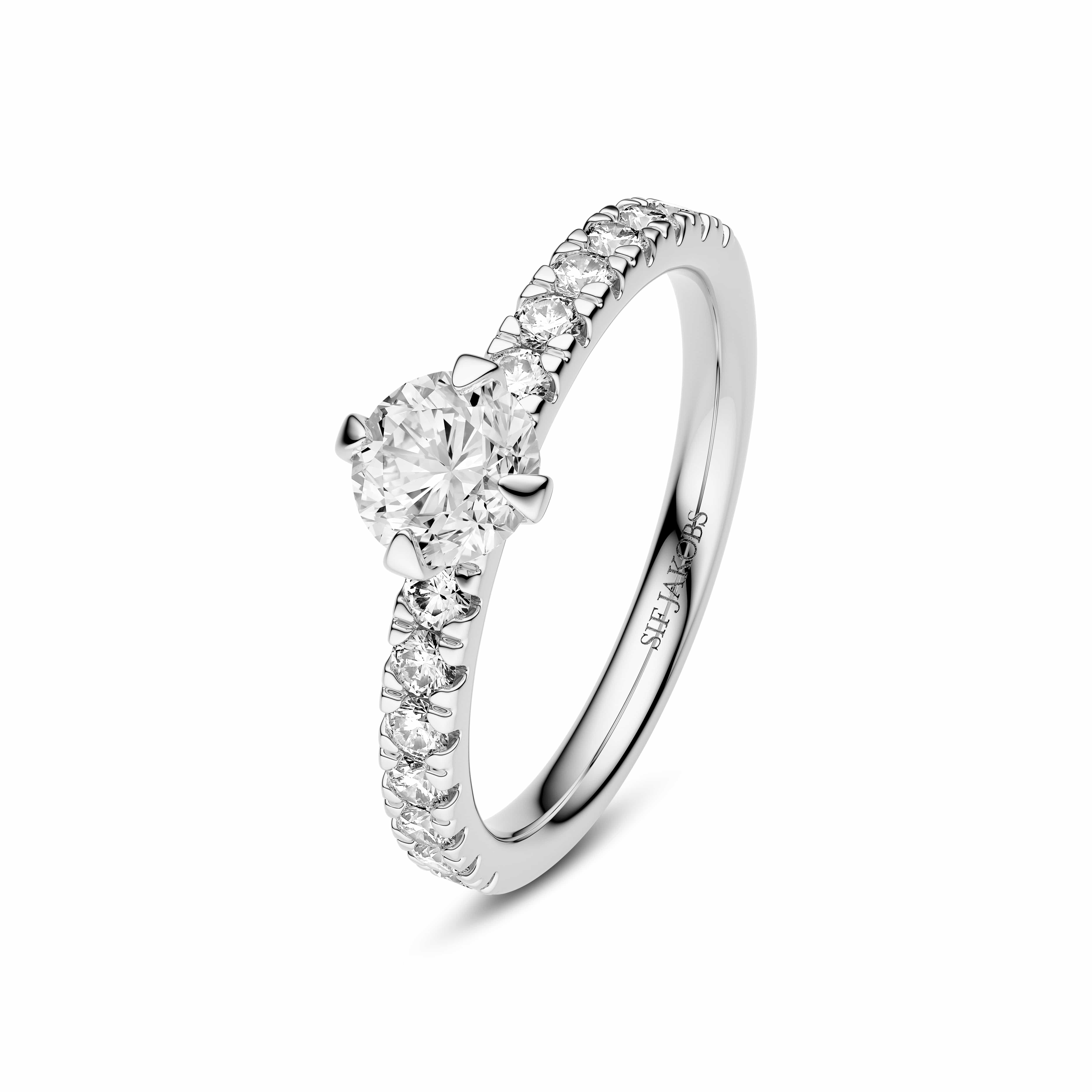 Sif Jakobs Ringe Venice Solitaire diamantring 0,80 carat - 14 karat hvidguld
