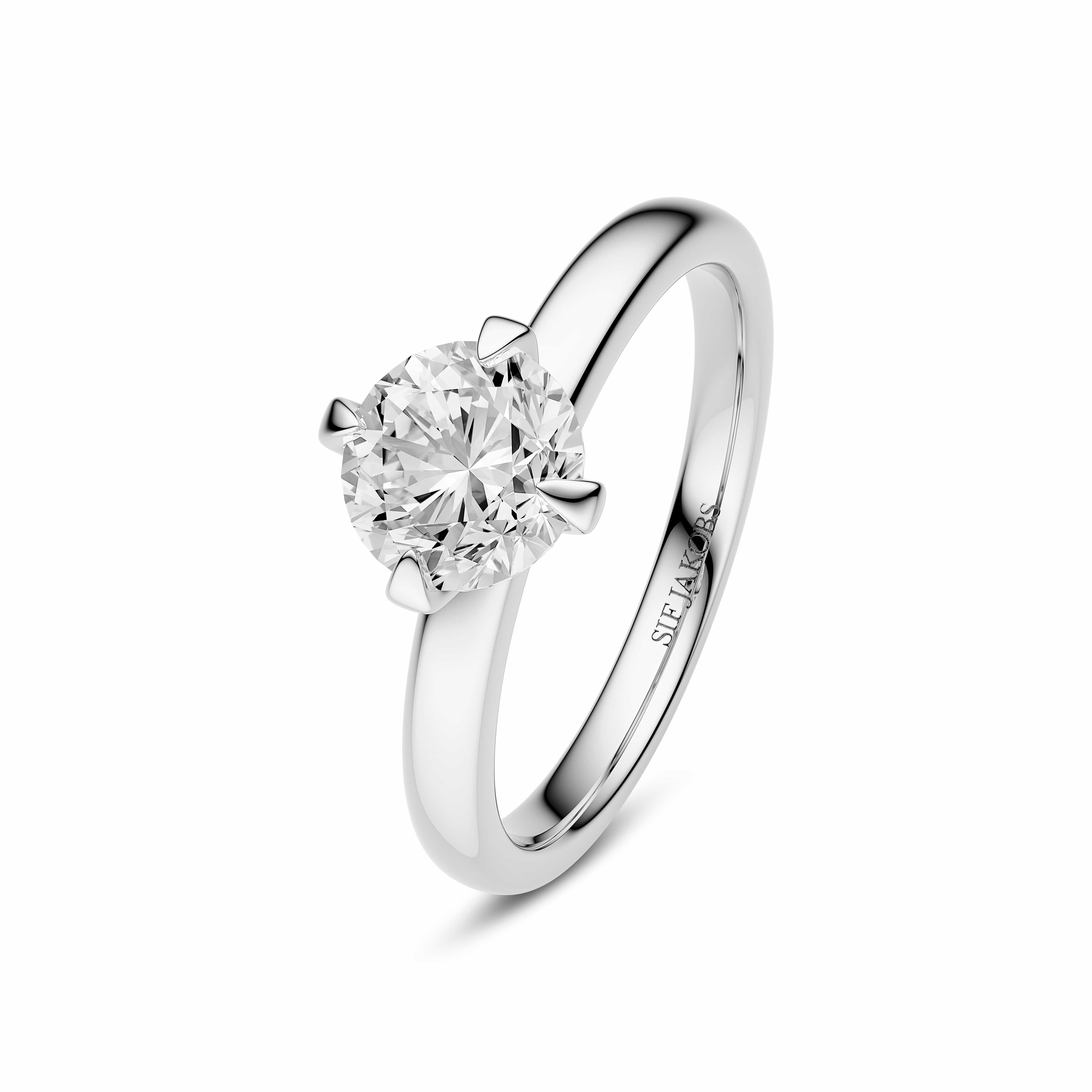 Sif Jakobs Ringe Venice Solitaire diamantring 1,00 carat - 14 karat hvidguld