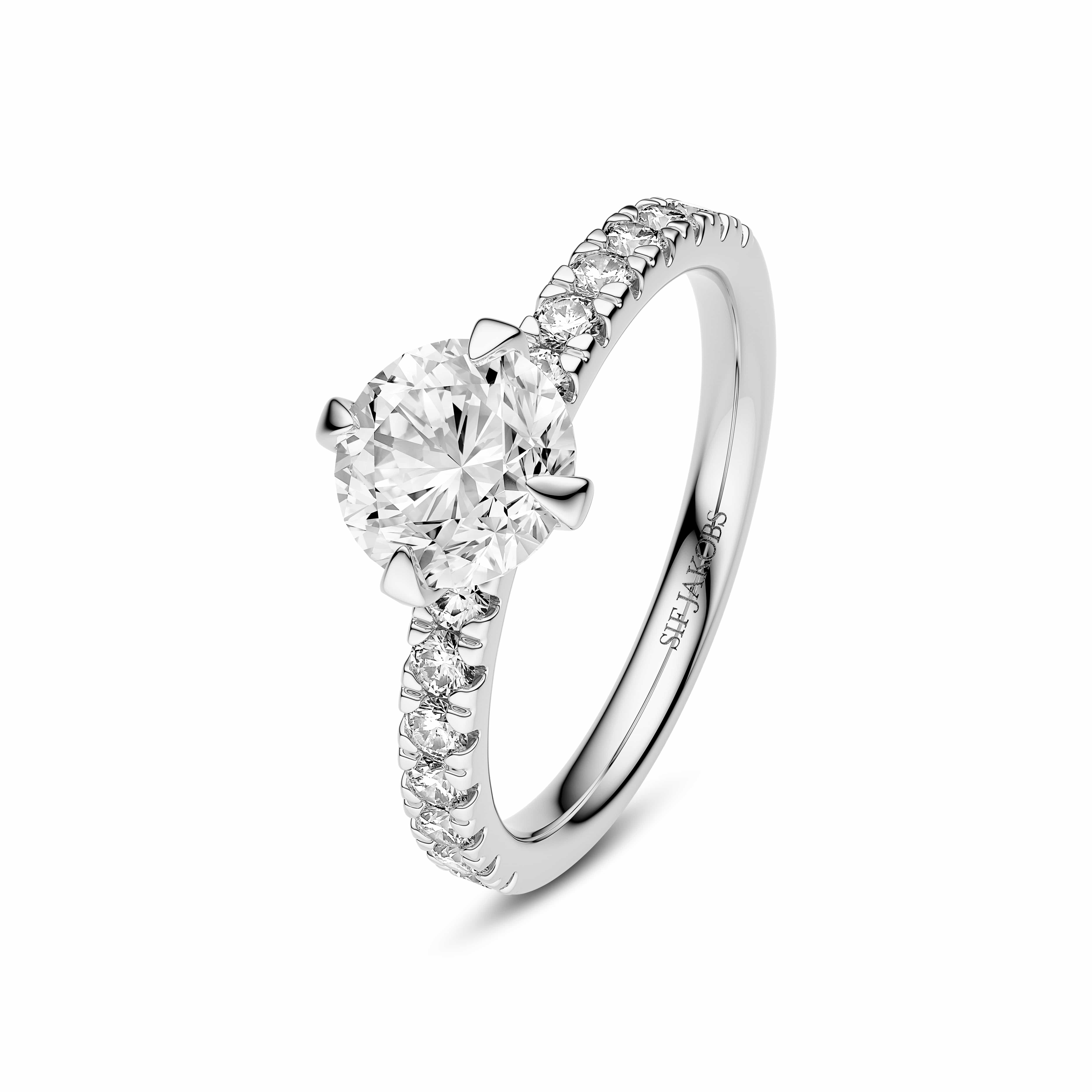 Sif Jakobs Ringe Venice Solitaire diamantring 1,30 carat - 14 karat hvidguld