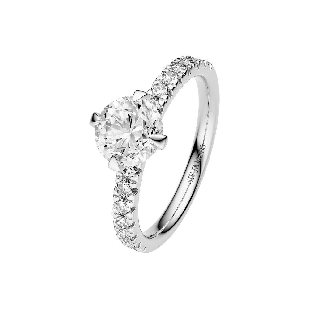 Sif Jakobs Ringe Venice Solitaire diamantring 1,30 carat - 14 karat hvidguld