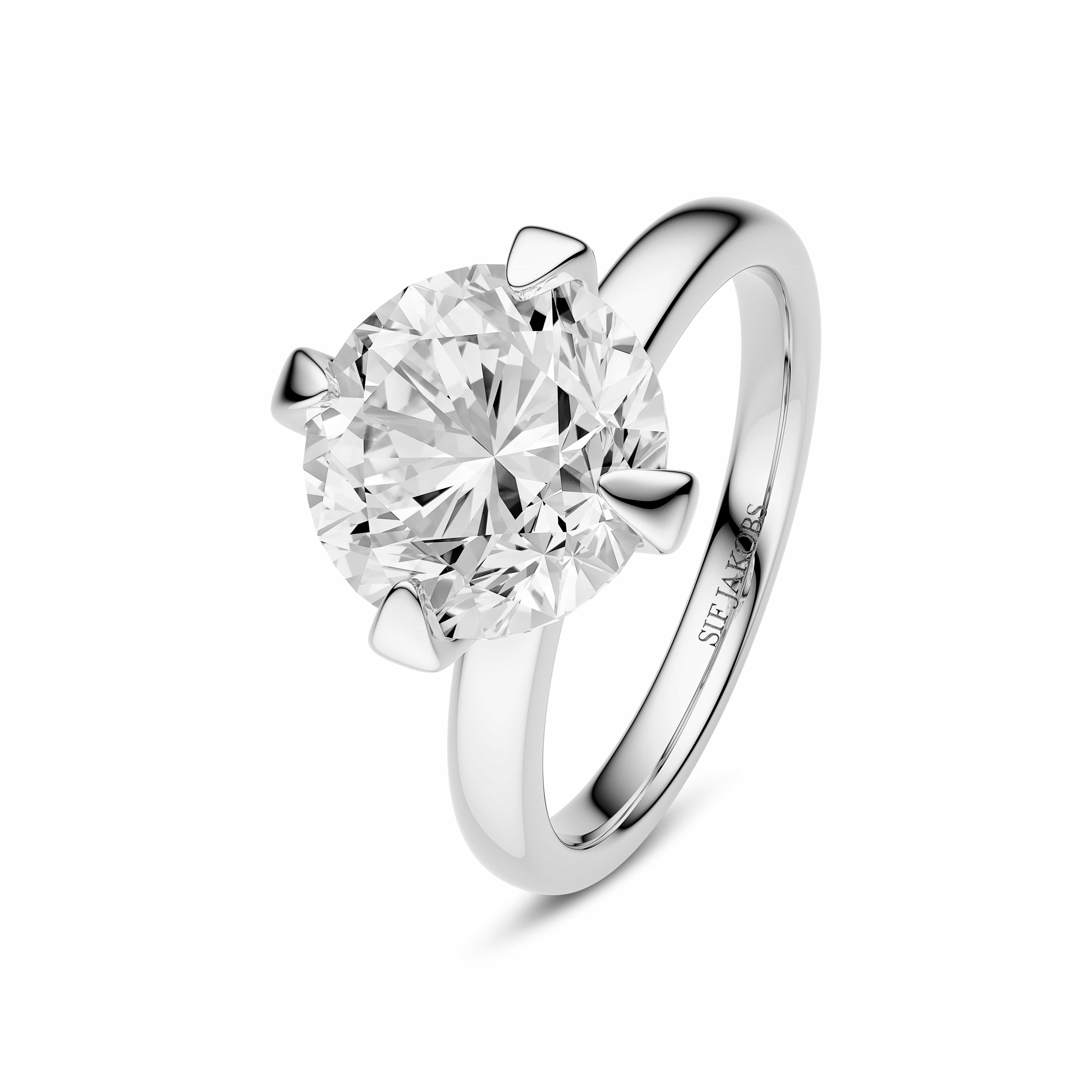 Sif Jakobs Ringe Venice Solitaire diamantring 3,00 carat - 14 karat hvidguld