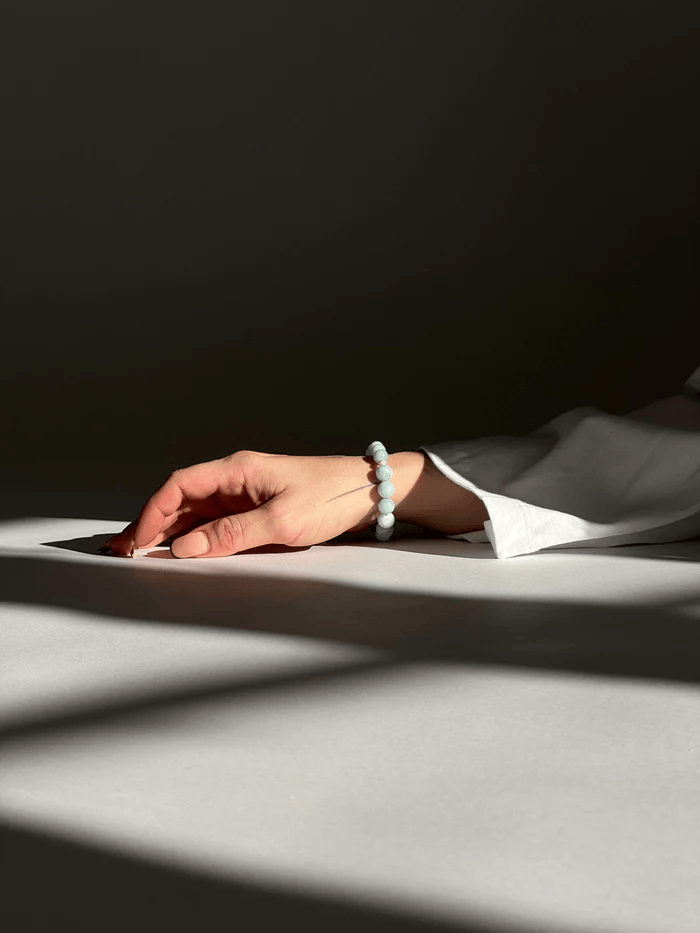 Sorelle Jewellery Armbånd Fearless armbånd med akvamarin - forgyldt