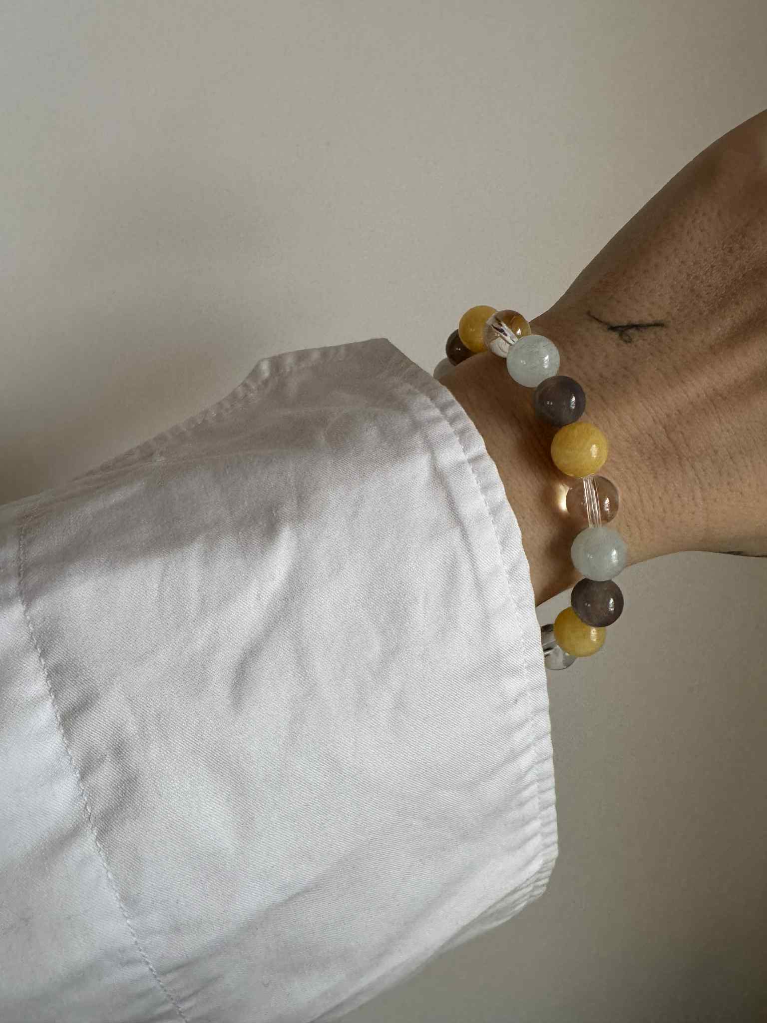 Sorelle Jewellery Armbånd Mix armbånd med jade, akvamarin og krystal