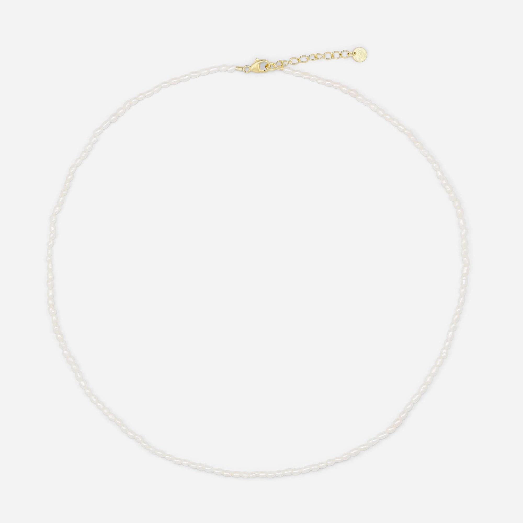 Sorelle Jewellery Halskæder Tiny pearl perlehalskæde - forgyldt SOR2005