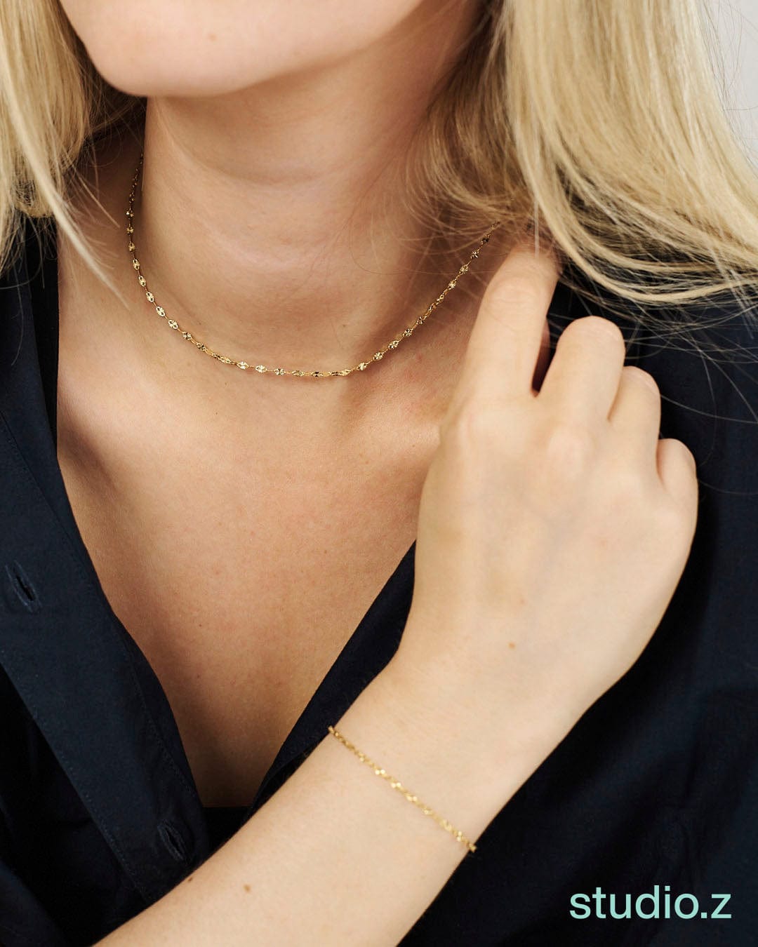 Studio Z Halskæder Aurelia halskæde - forgyldt 7220450