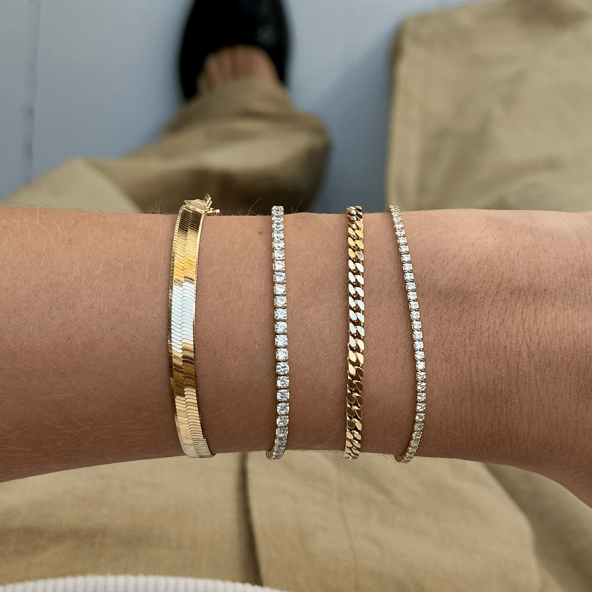 Studio Z Armbånd Cobra armbånd sildeben - forgyldt 7250318