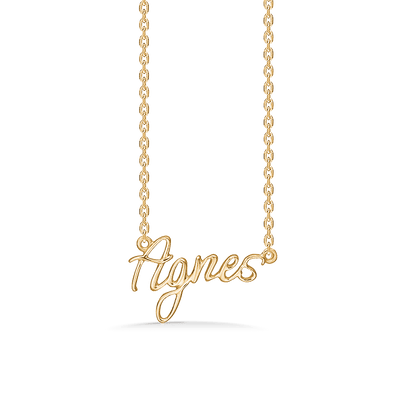 Studio Z Halskæder NAVNEHALSKÆDE - forgyldt
