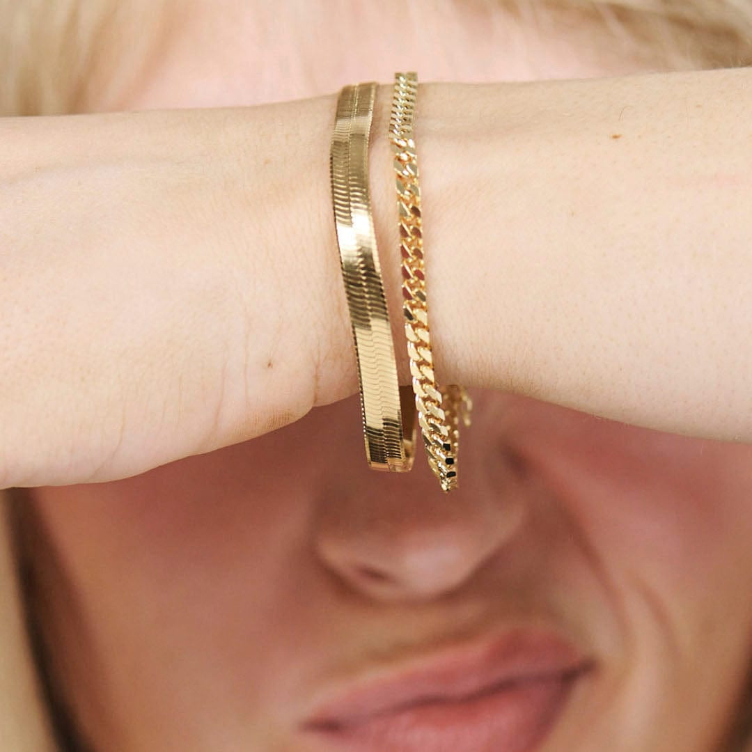 Studio Z Armbånd Panser armbånd facet - forgyldt 7250317