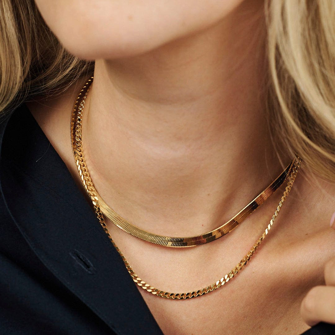 Studio Z Halskæder Panser halskæde - forgyldt 7220317