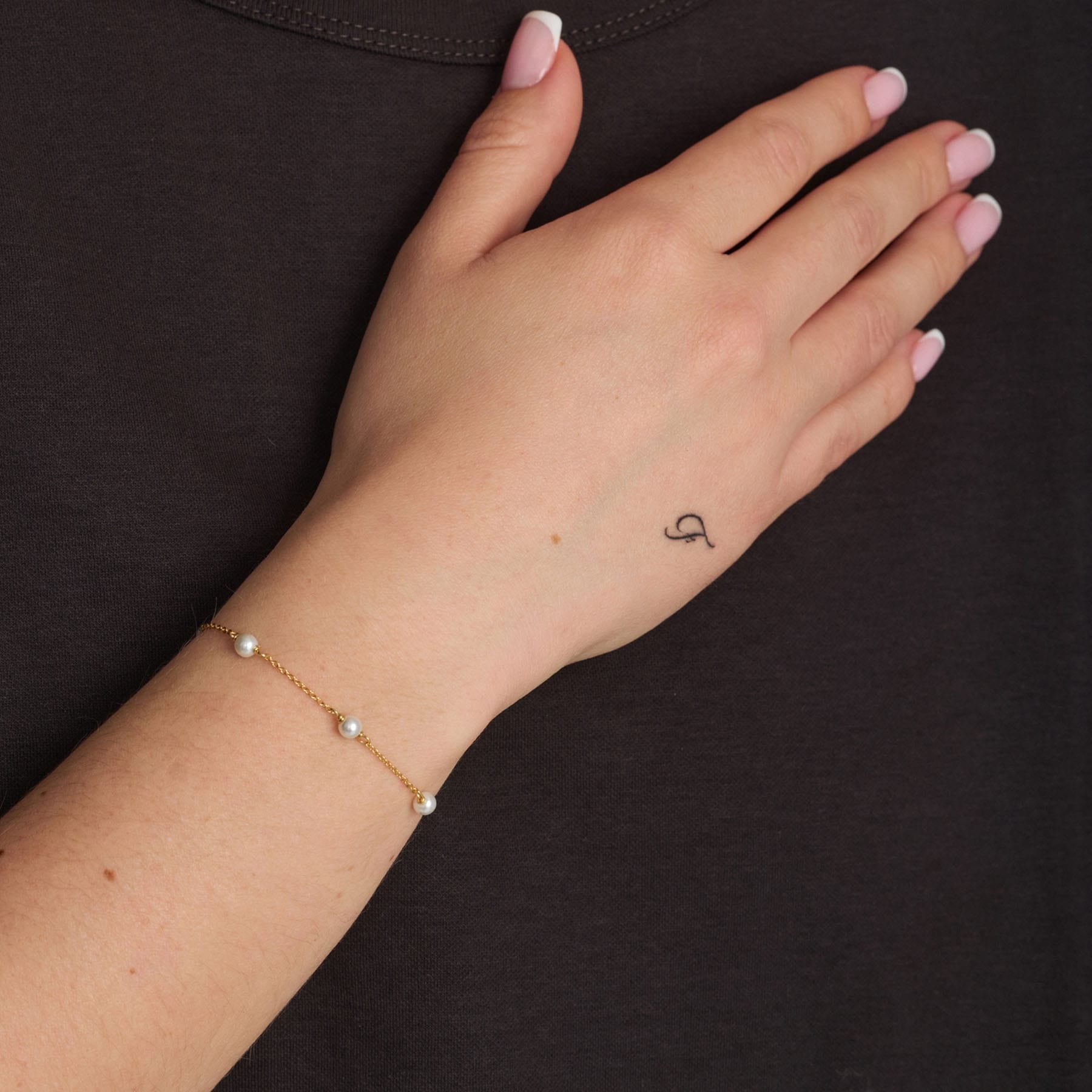 Studio Z Armbånd Shore armbånd med perler - forgyldt 7253344