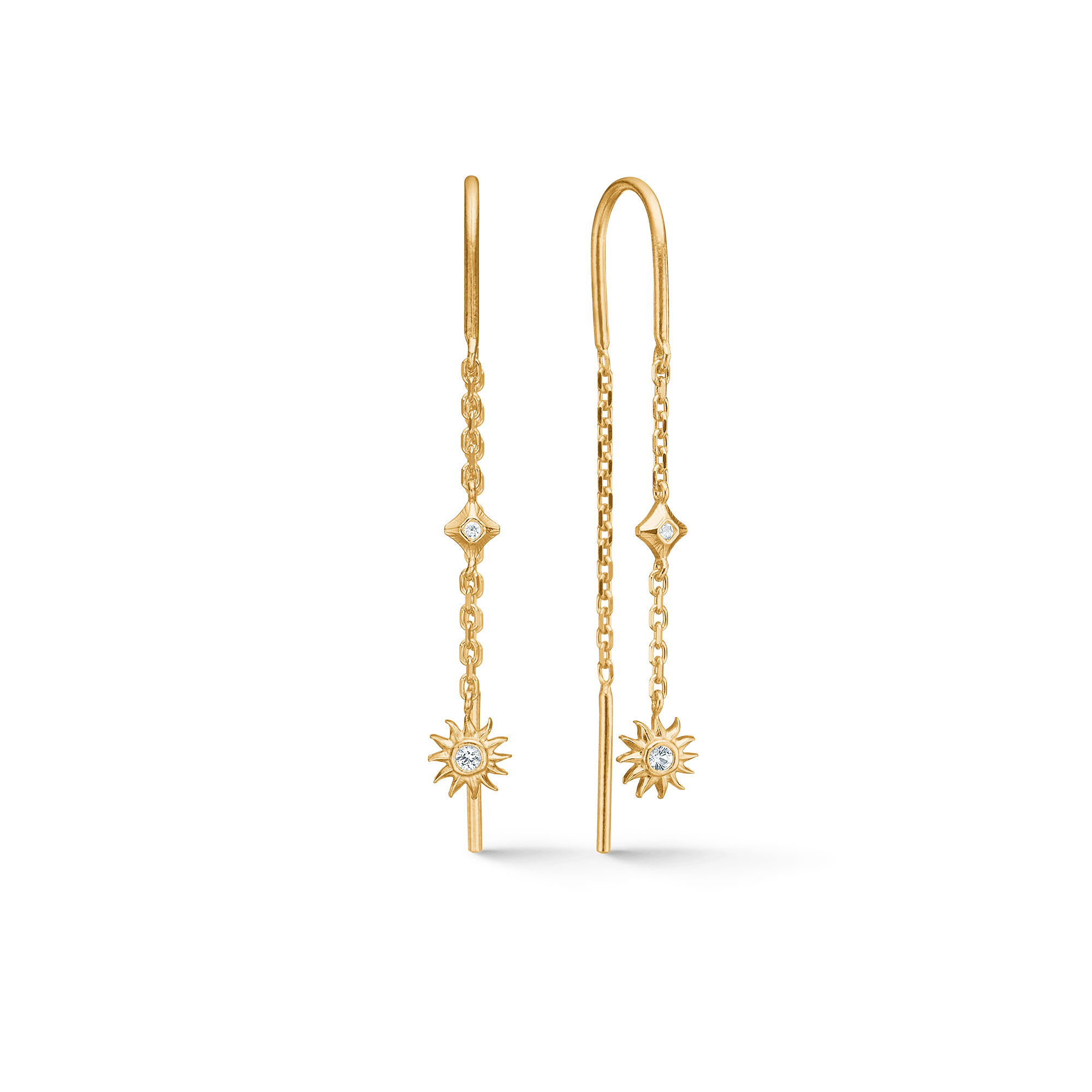 Studio Z Solora Sun øreringe - forgyldt 7207960