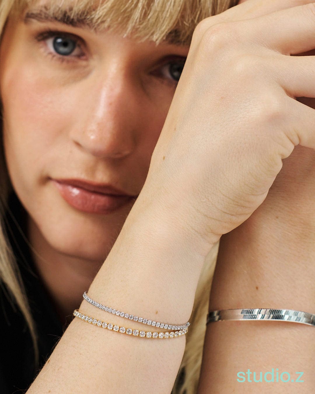 Studio Z Armbånd Tennis armbånd med zirkon small - sølv 7157097