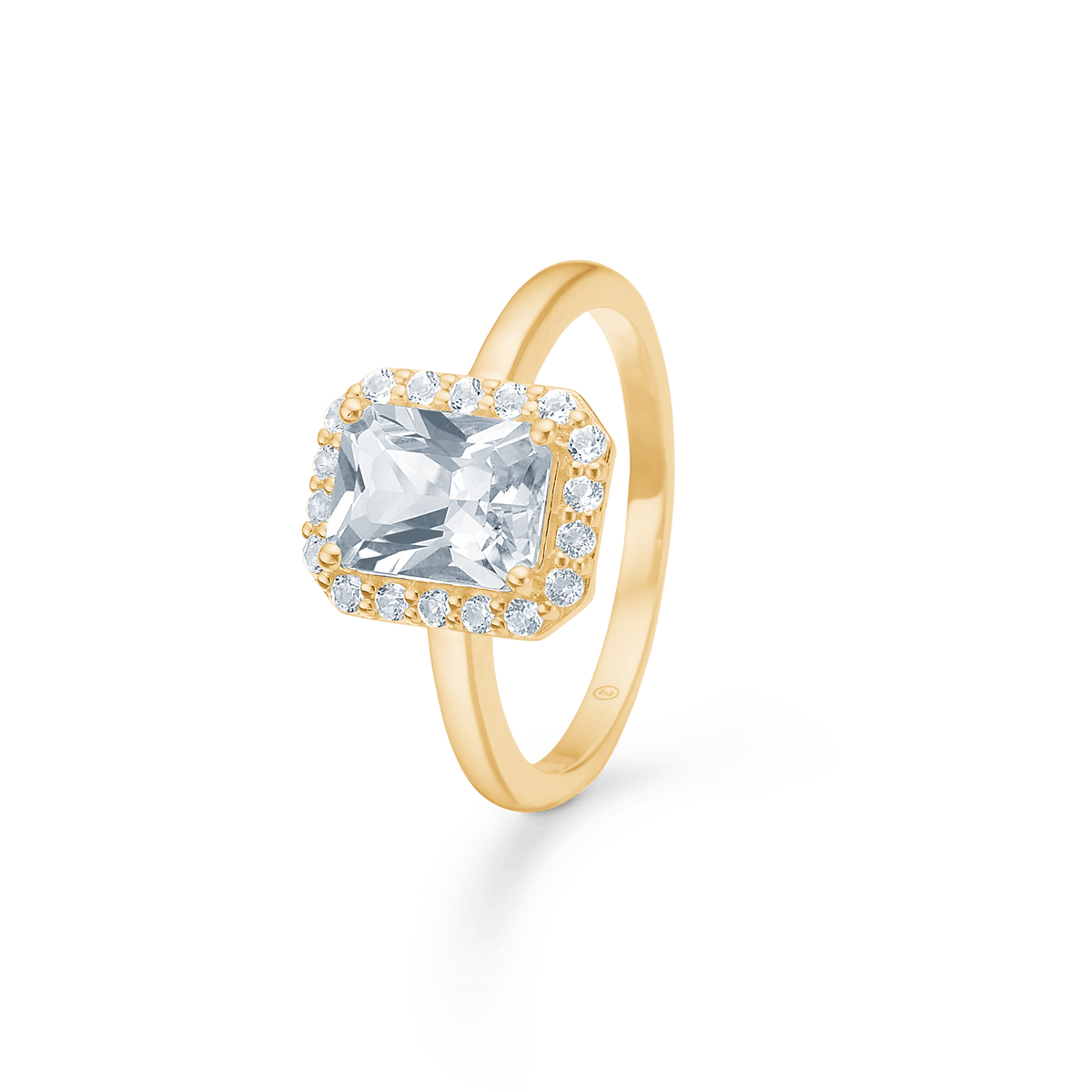 Mads Z Ringe Celestial by Medina ring med hvid topas - 8 kt.