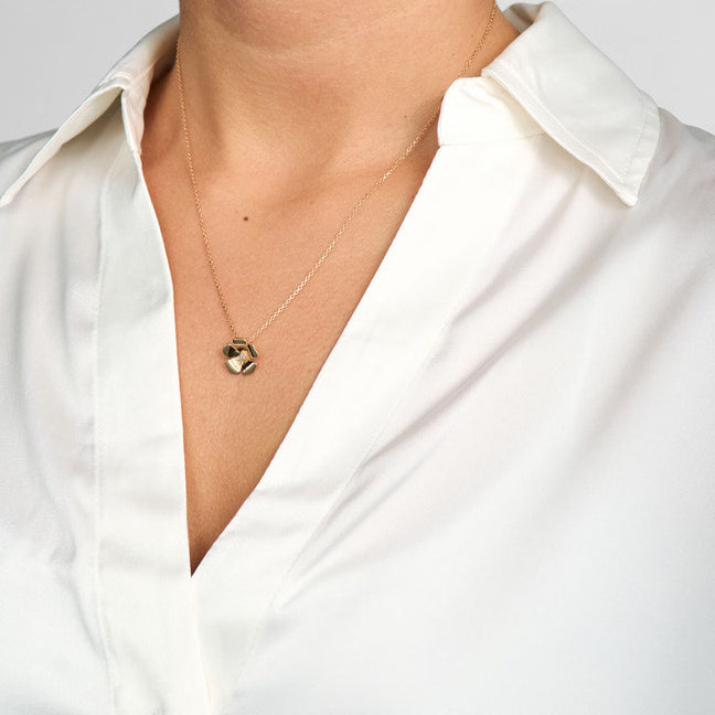 Fleur vedhæng med 0,015 carat - 14 karat guld