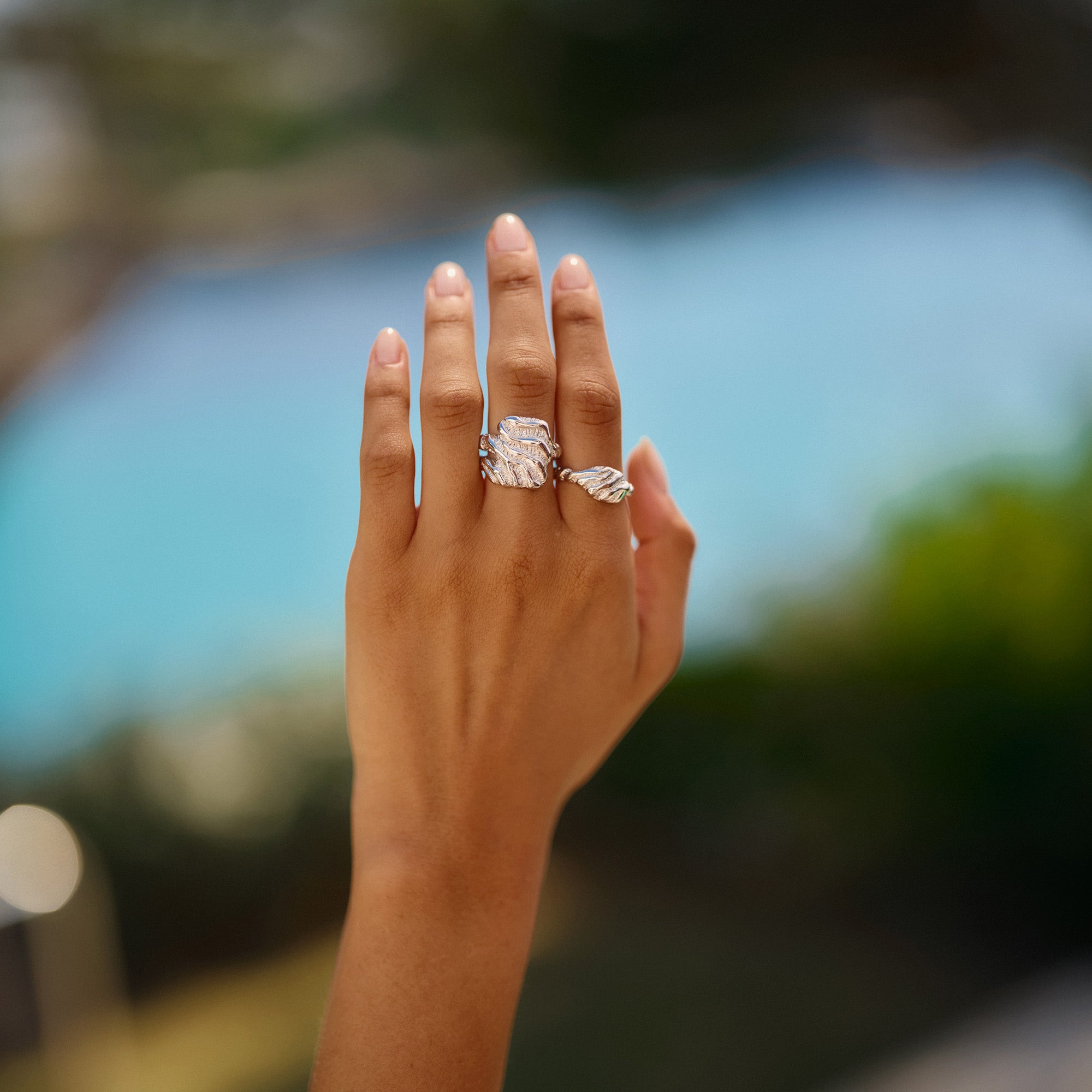 Small Zebra ring - sølv
