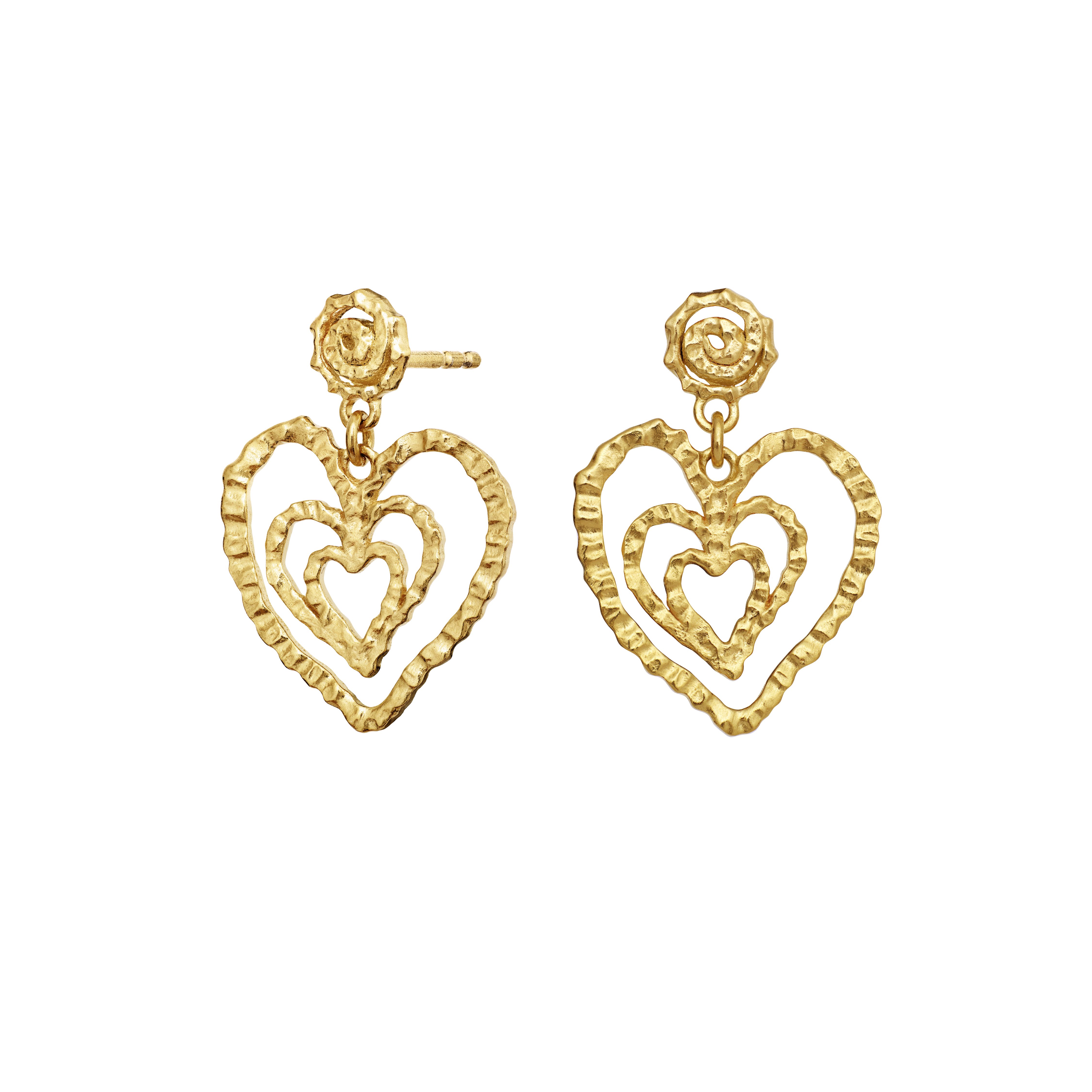 Beate Petite ørering  - forgyldt