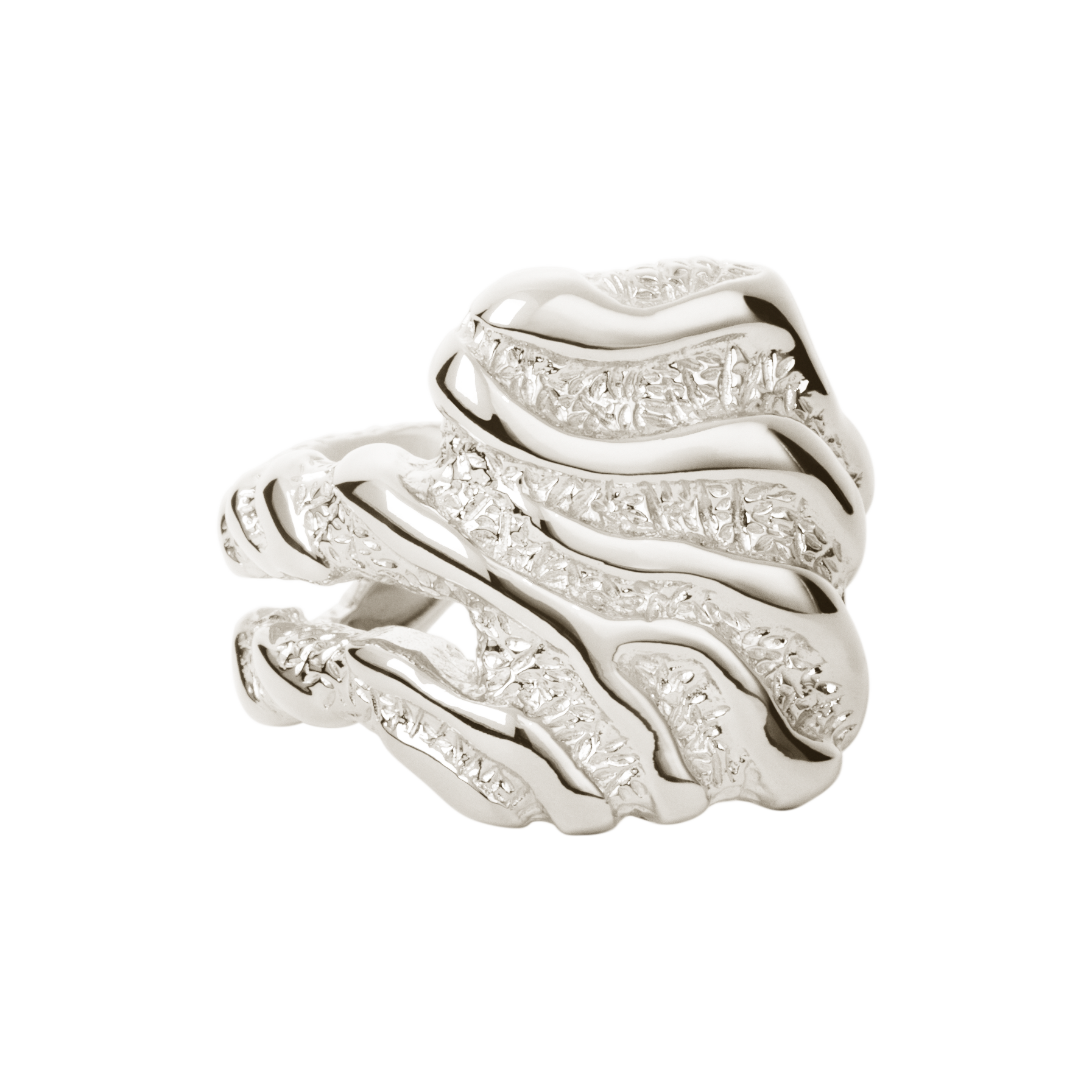 Large Zebra ring - sølv