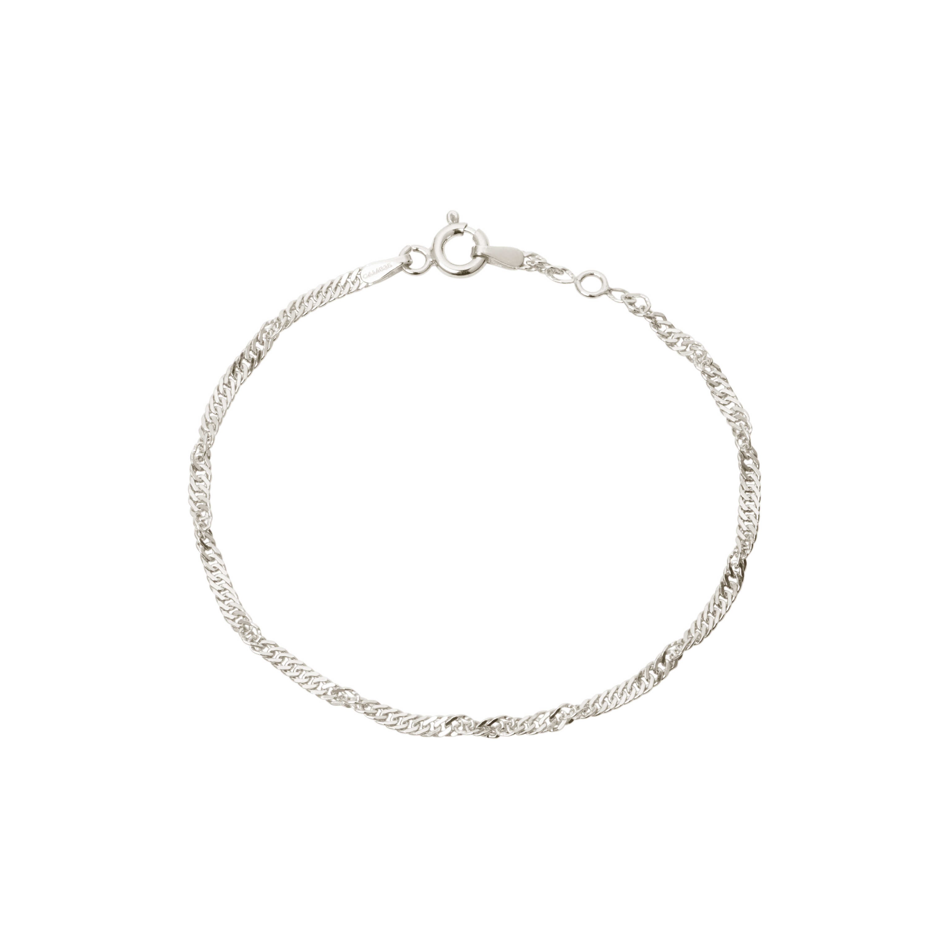 Large Zebra armbånd - sølv