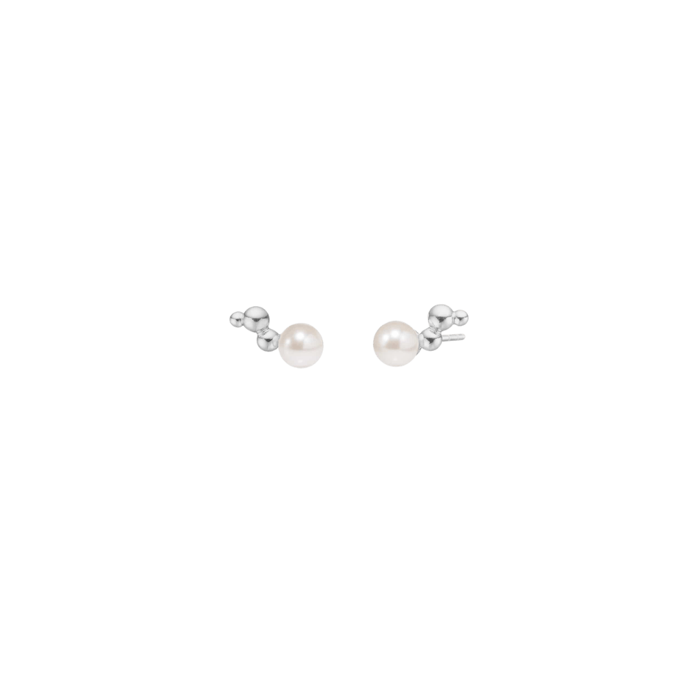 Polar Jewelry Øreringe Bubble ørering med perle - forgyldt