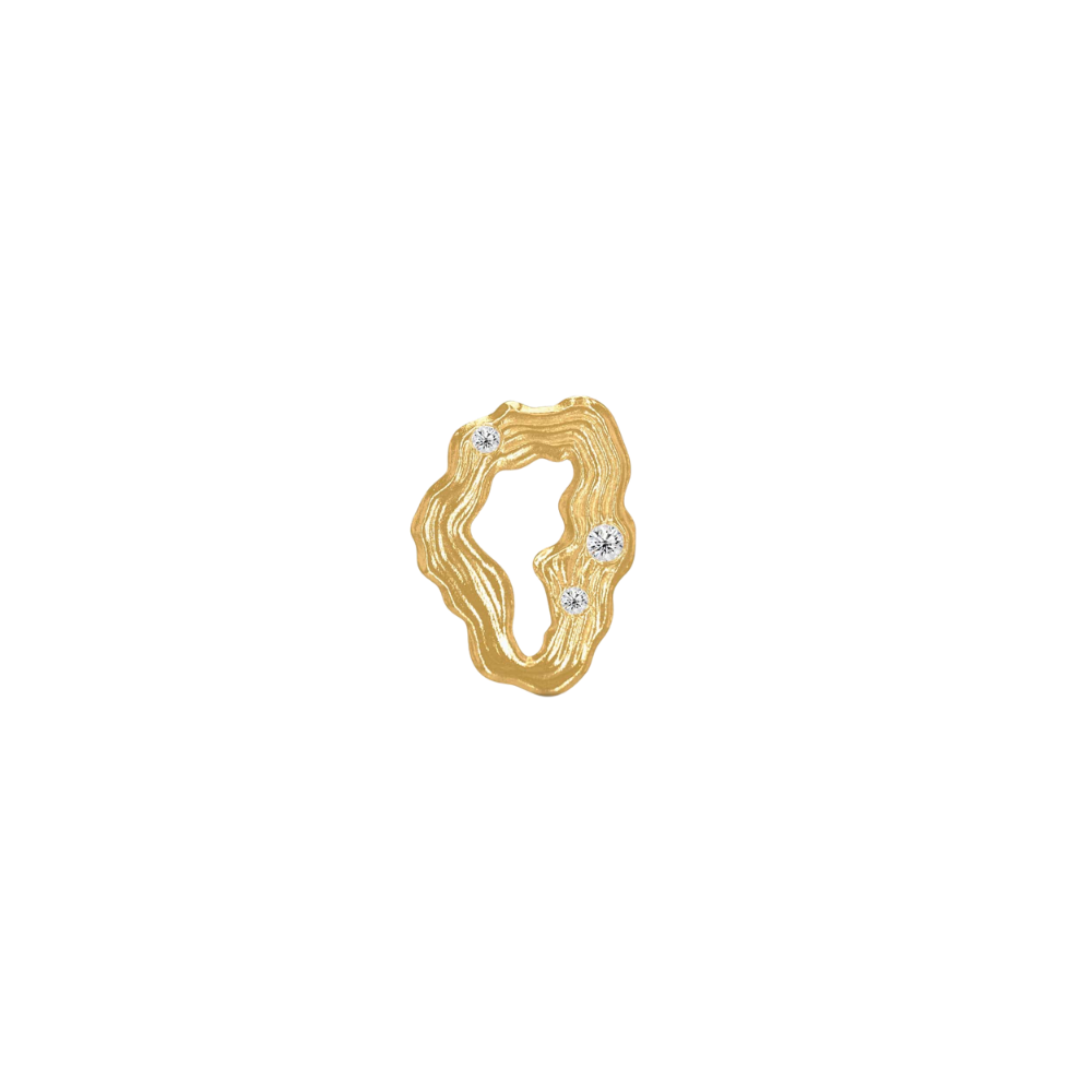 Stellar ørering - forgyldt