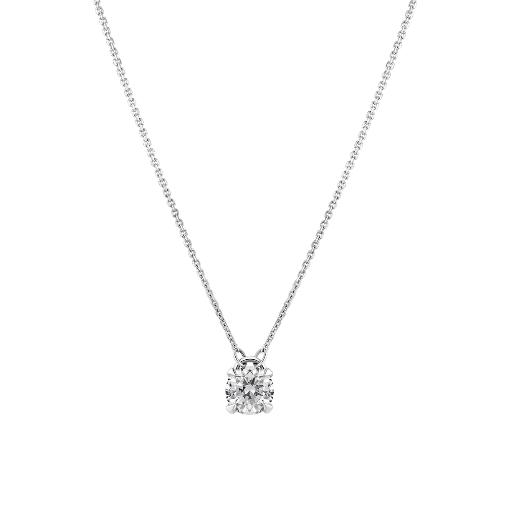 Venice halskæde med diamant 0,5 carat - 14 karat hvidguld