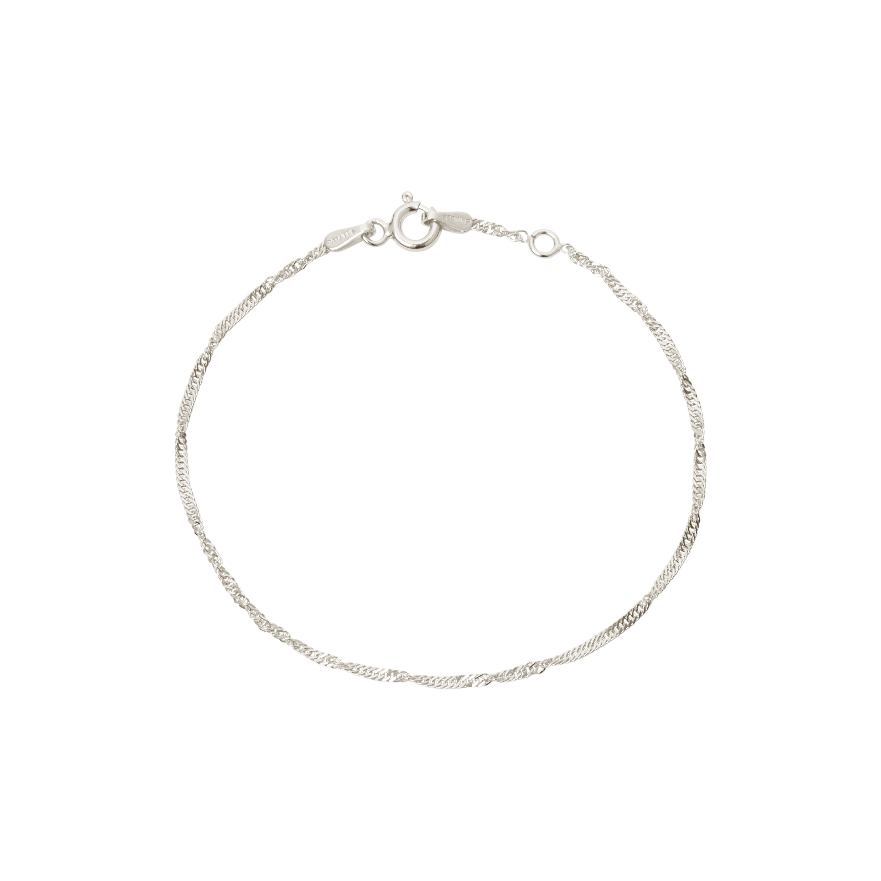 Small Zebra armbånd - sølv