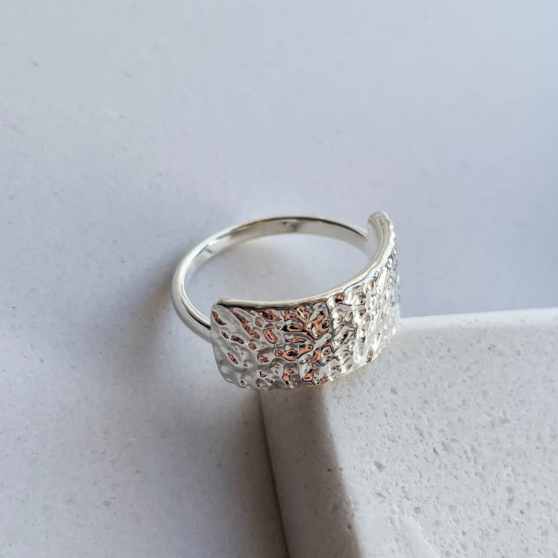 Aqua Dulce Ringe RUFFLE RING SØLV