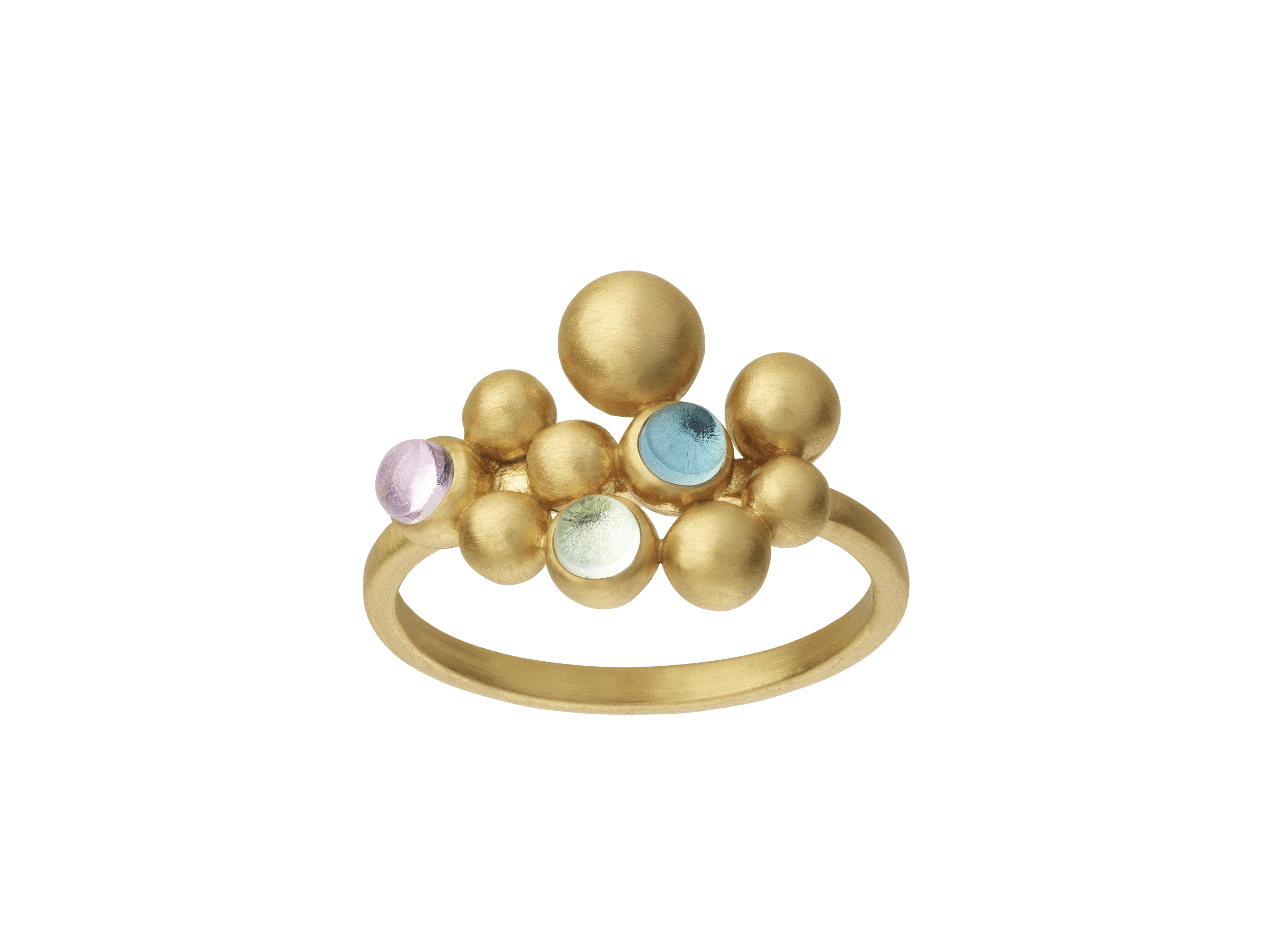 byBiehl Ringe Pebbles ring colors forgyldt