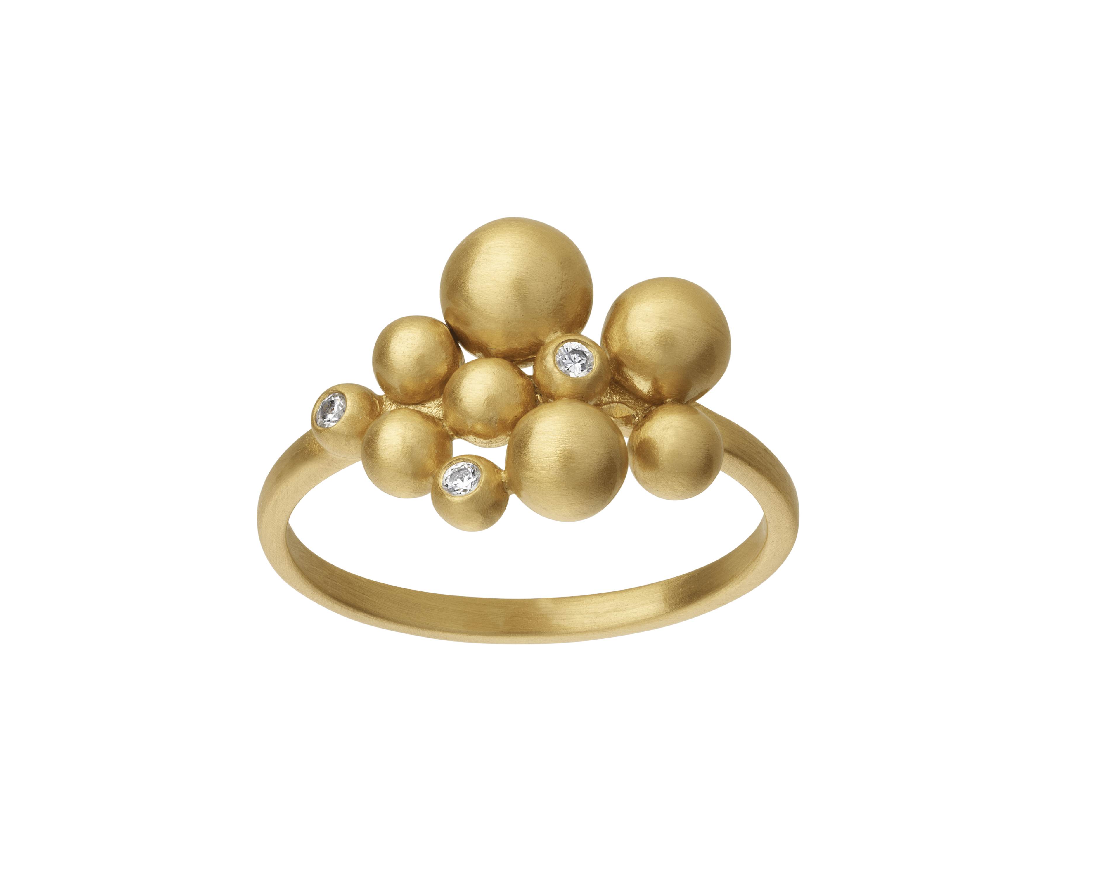 byBiehl Ringe Pebbles ring forgyldt