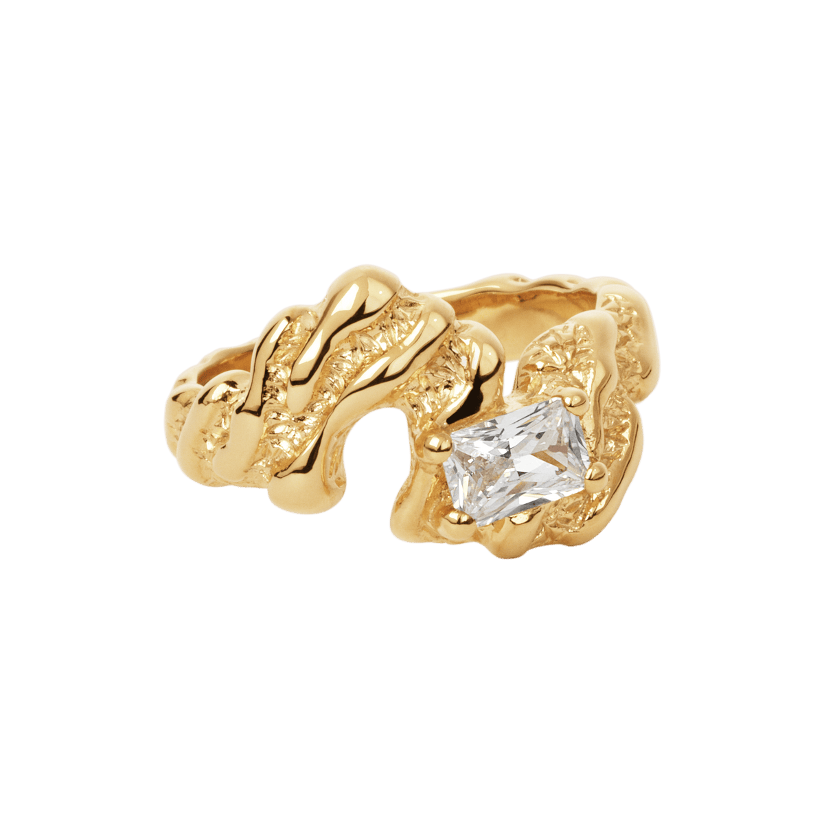 Camille Brinch Ringe Flare Zebra ring - forgyldt
