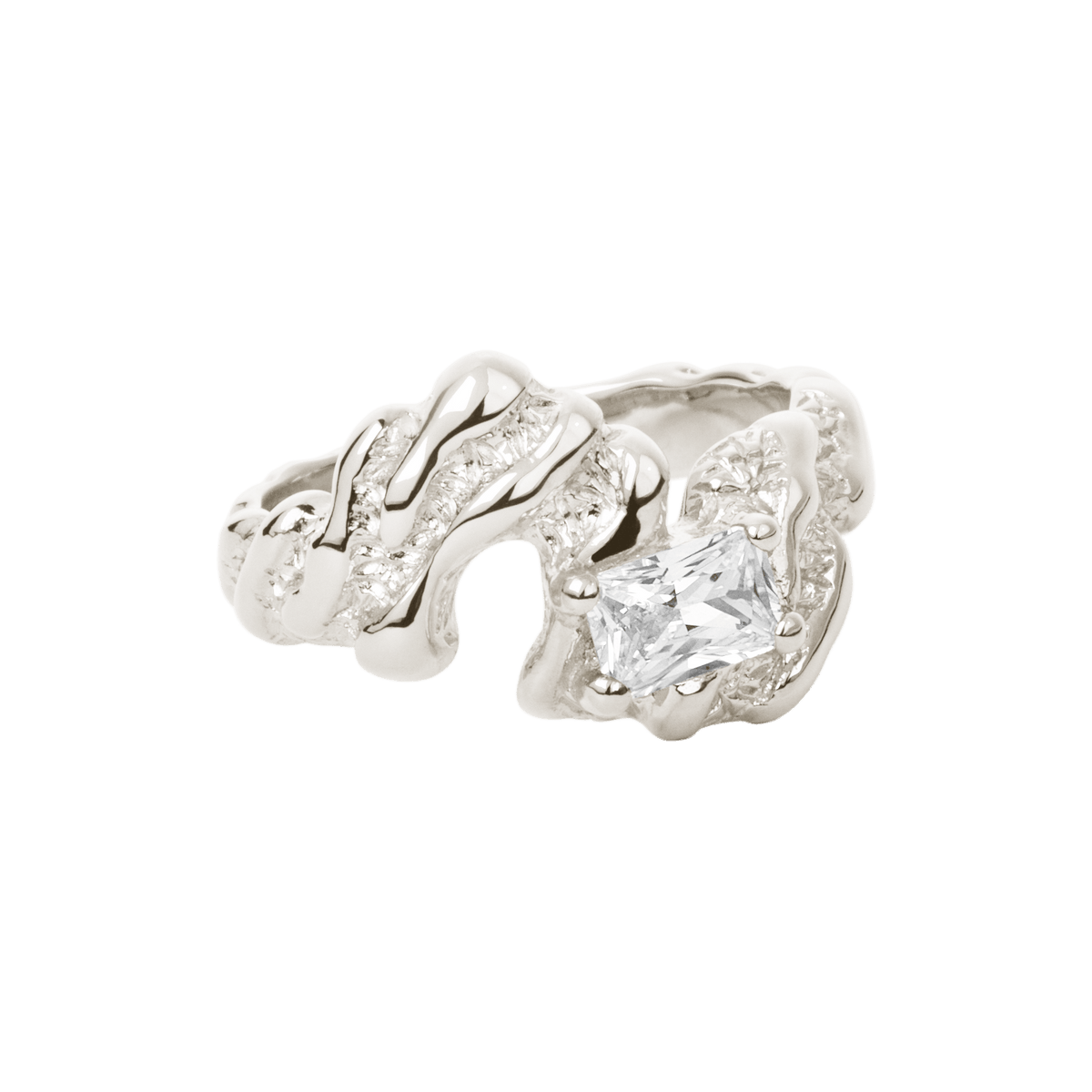 Camille Brinch Ringe Flare Zebra ring - sølv
