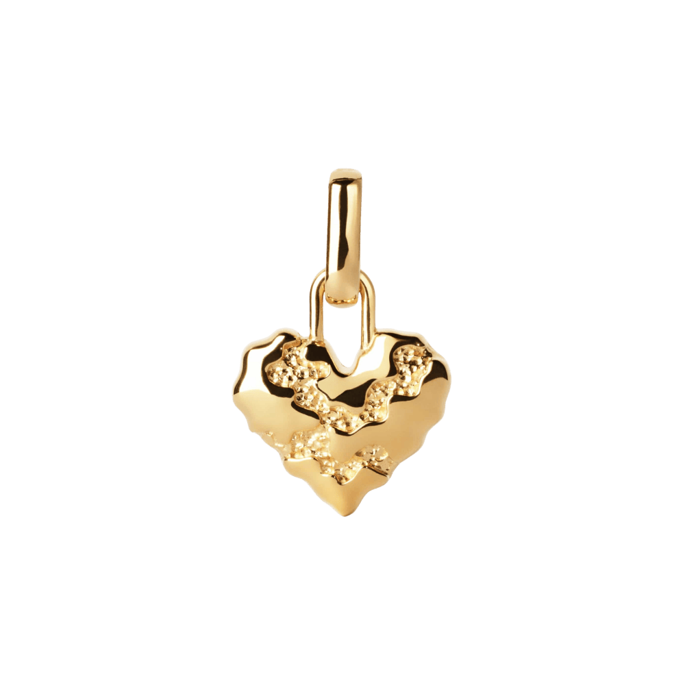 Camille Brinch Vedhæng Heart Contrast Charm vedhæng - forgyldt HCOC-FG-P