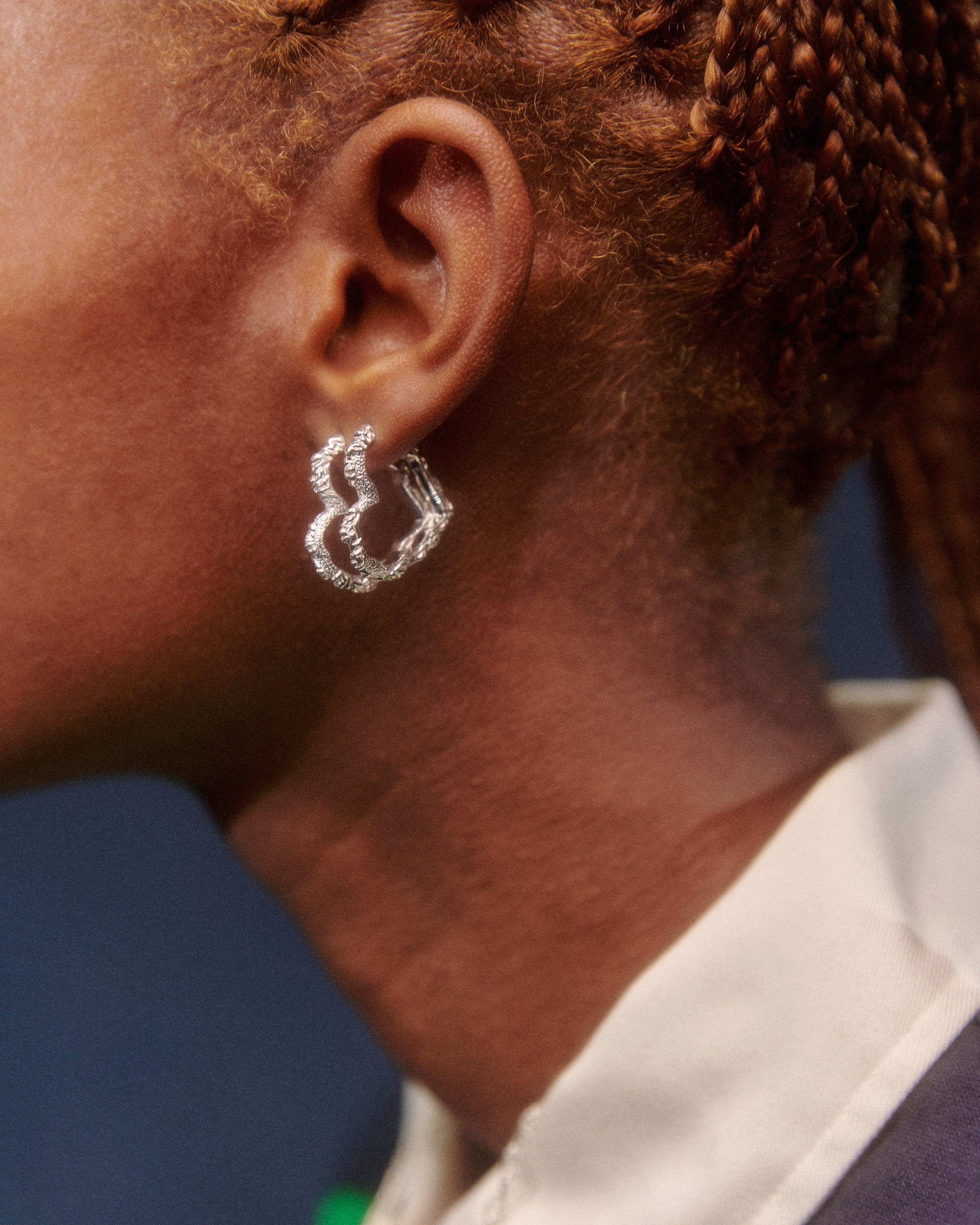 Camille Brinch Øreringe Heart Crush Hoops - sølv HCRH