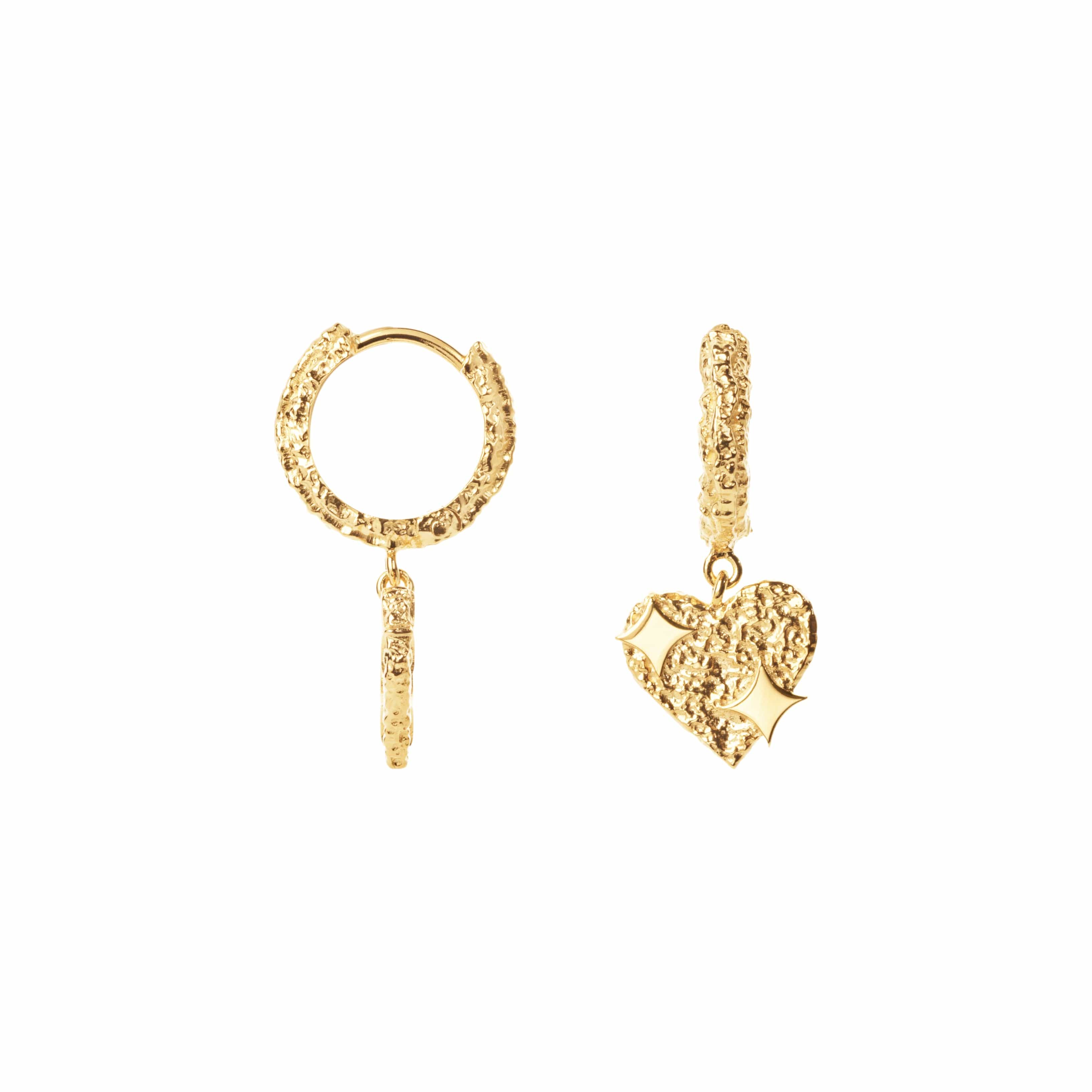 Camille Brinch Øreringe Large Sparkly øreringe - forgyldt LSPE-FG