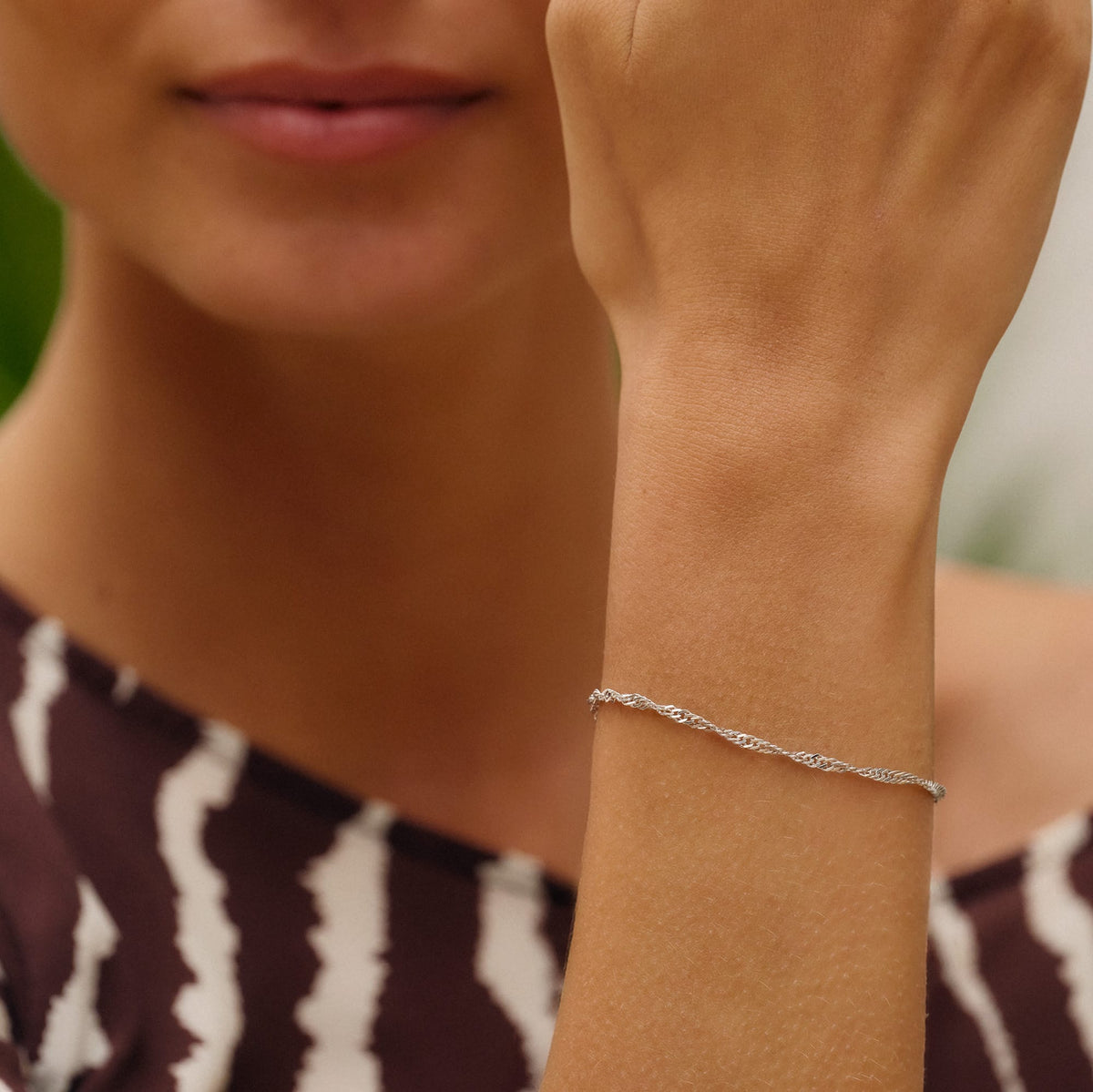 Camille Brinch Armbånd Large Zebra armbånd - sølv