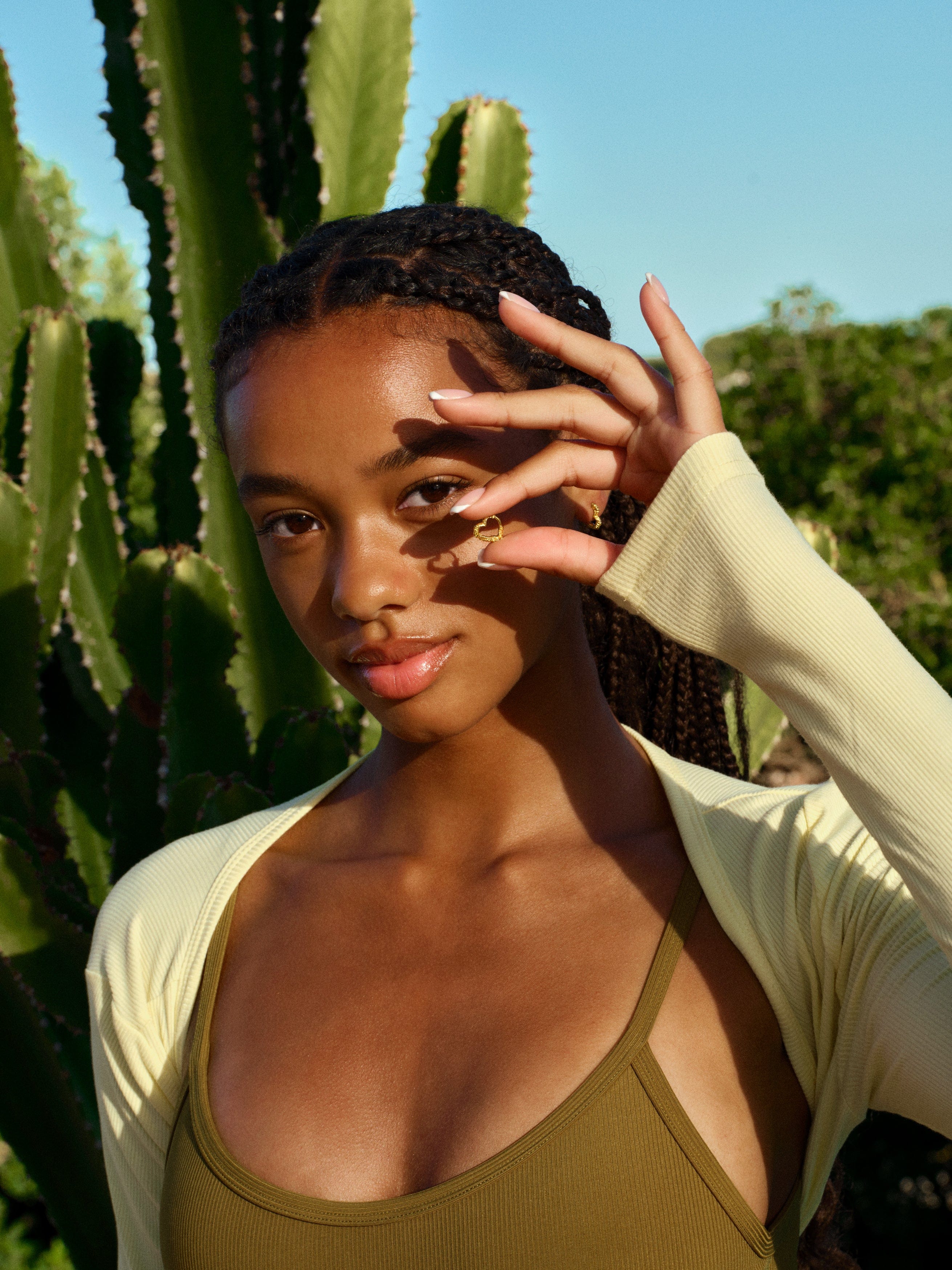 Camille Brinch Øreringe Mini Heart Crush Hoops - forgyldt MINIHCRH-FG