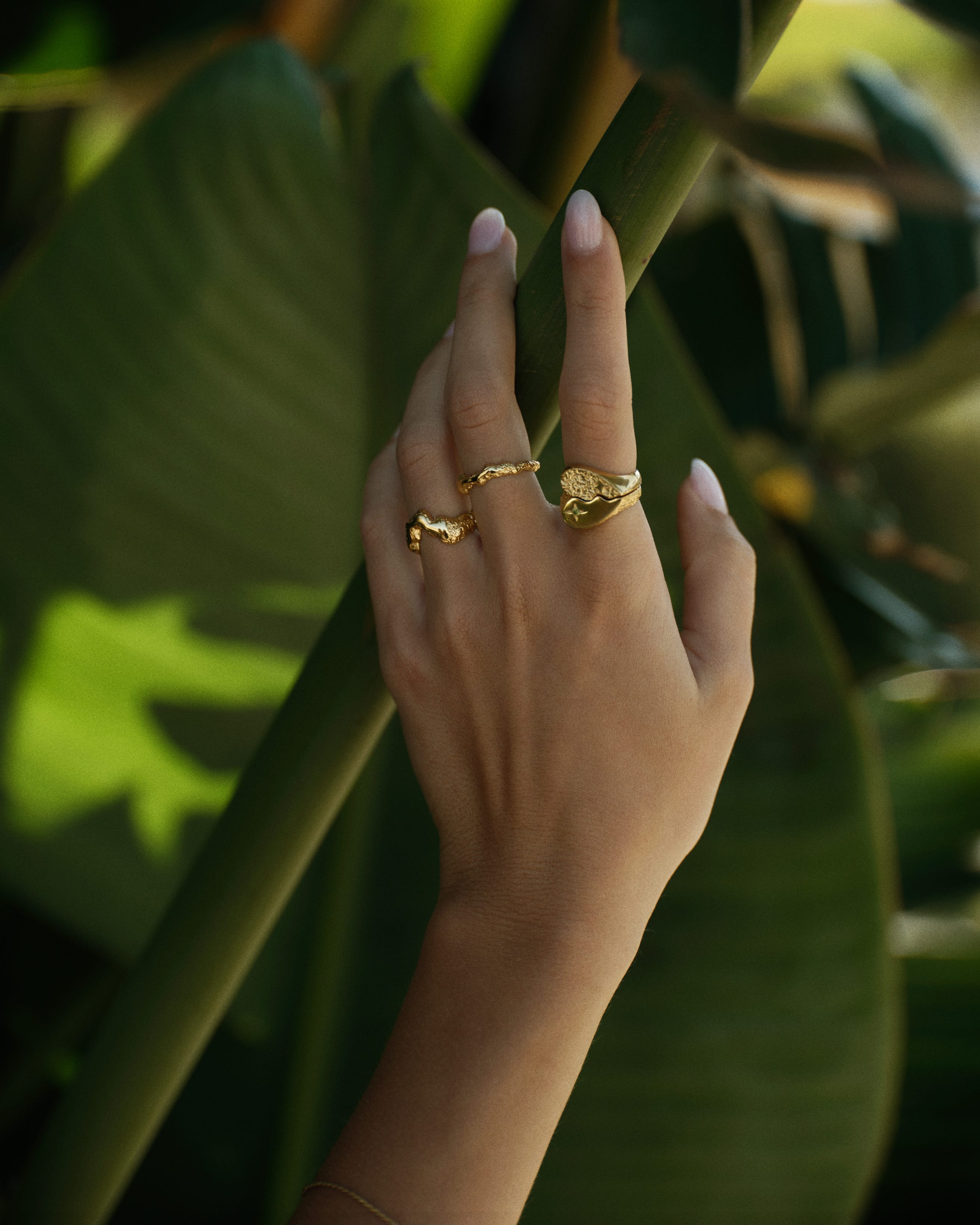 Camille Brinch Ringe Shiny BFFsparkly ring - forgyldt