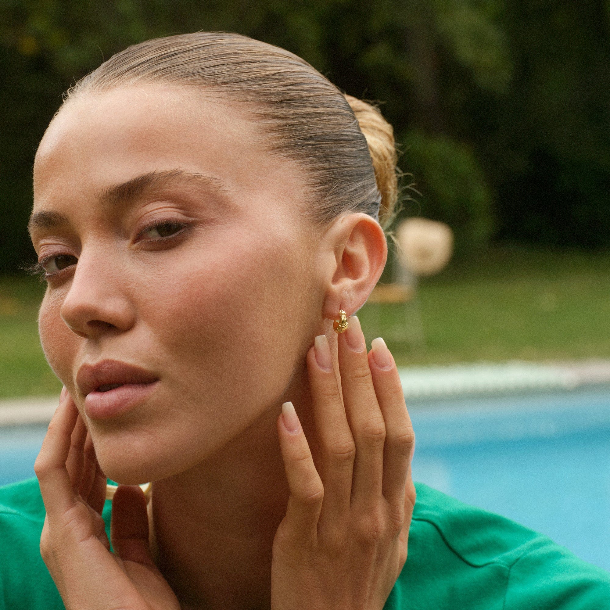 Camille Brinch Øreringe Small Contrast Fusion Hoops - forgyldt SCOFH-FG
