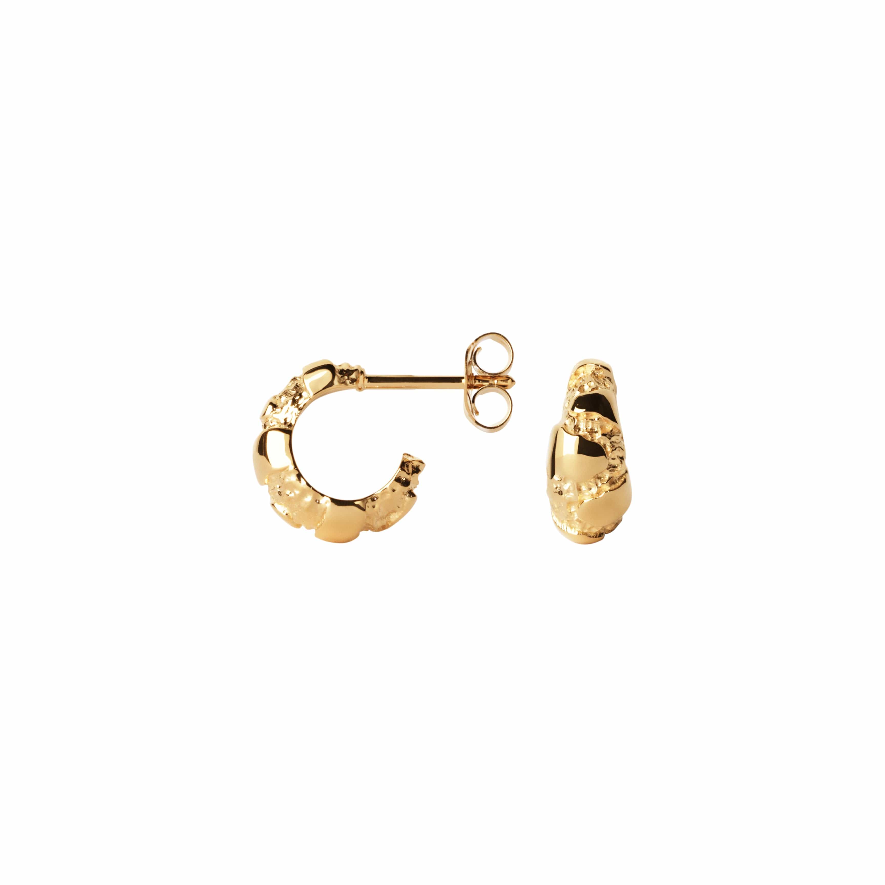 Camille Brinch Øreringe Small Contrast Fusion Hoops - forgyldt SCOFH-FG