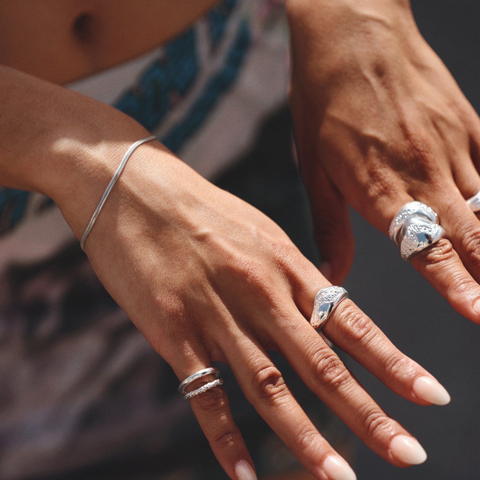 Camille Brinch Armbånd Small Essentia Snake armbånd - sølv